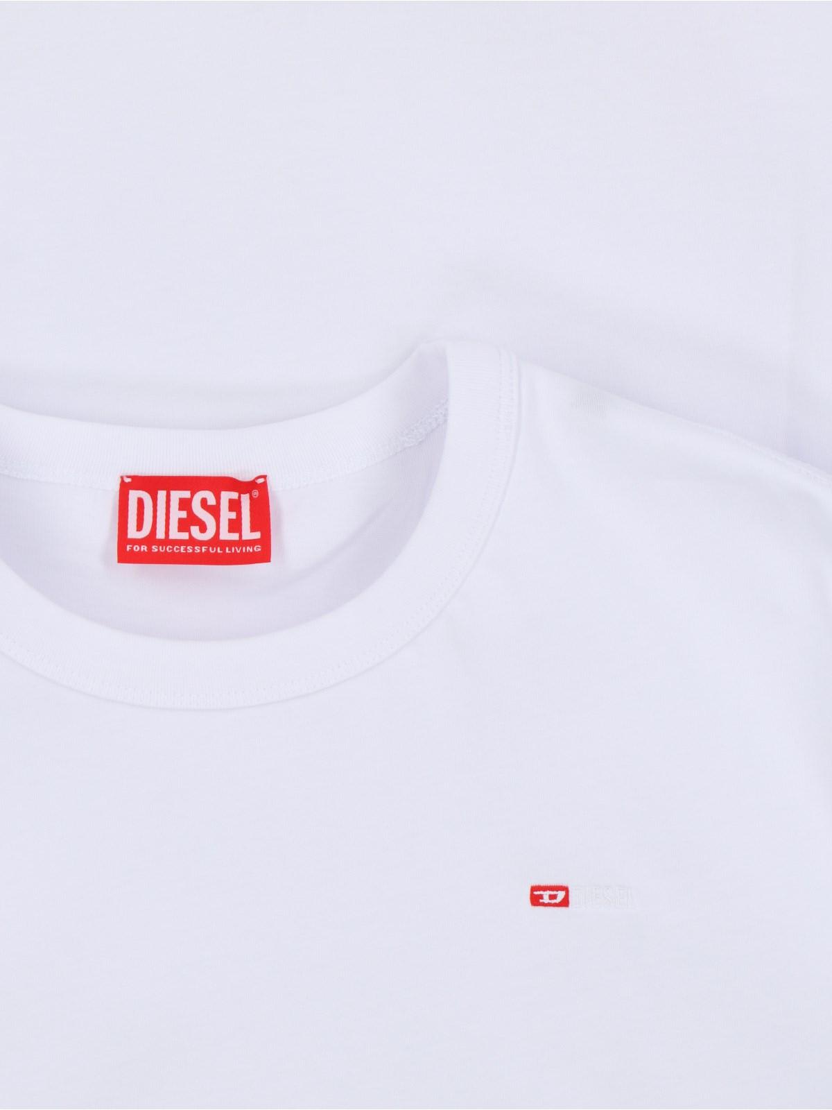 Diesel T-just-microdiv T-shirt In White
