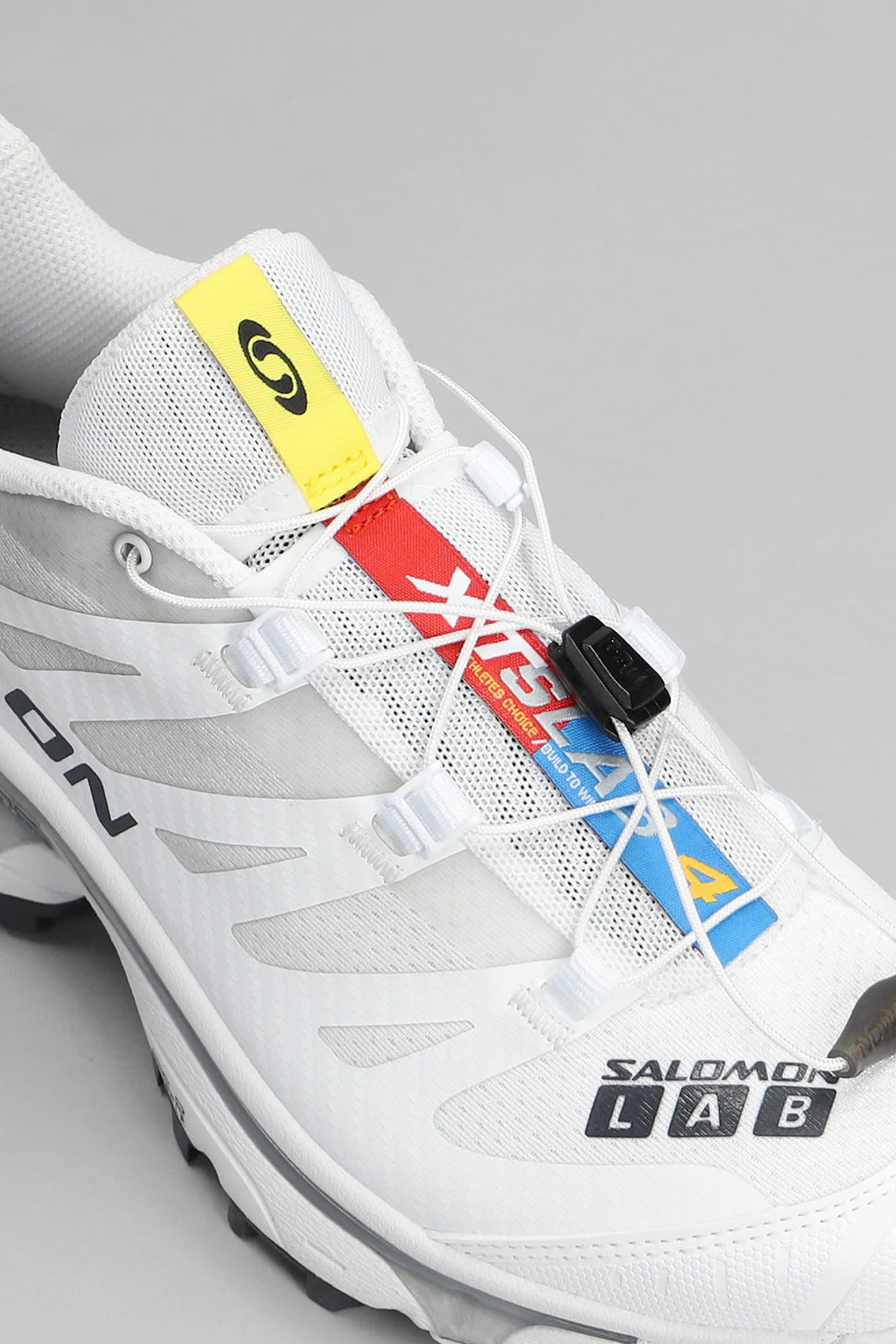 Shop Salomon Xt-4 Og Sneakers In White Synthetic Fibers In White/ebony/lunar Rock