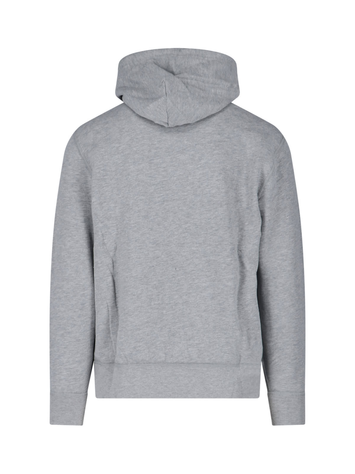 Polo Ralph Lauren Hooded Sweatshirt With Drawstring And Pocket In Gray