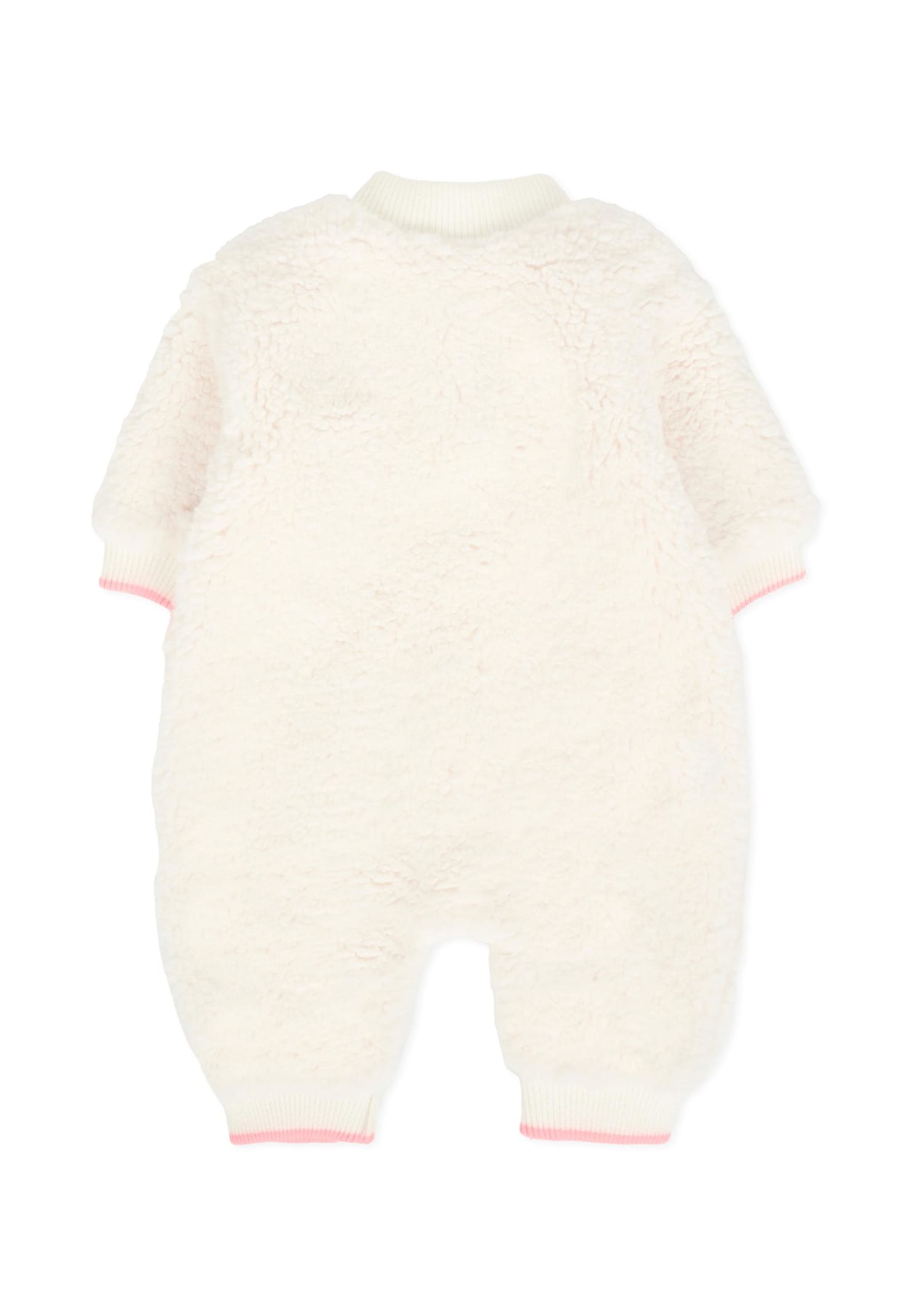 Billieblush Ivory Babygrow For Baby Girl With Writing In White