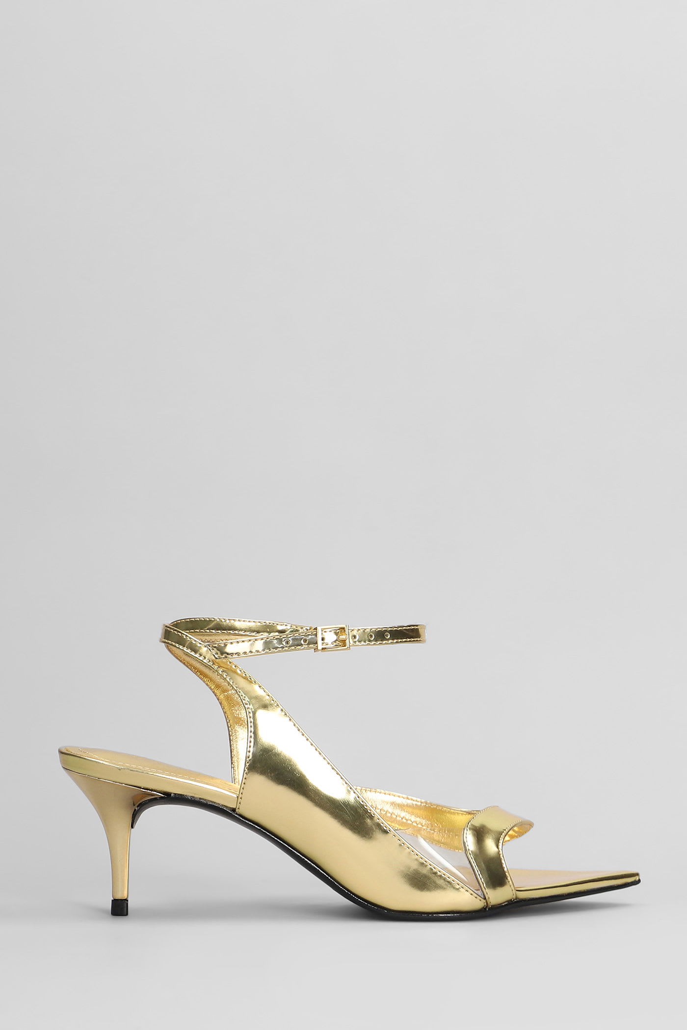 Shop Schutz Sandals In Gold Leather