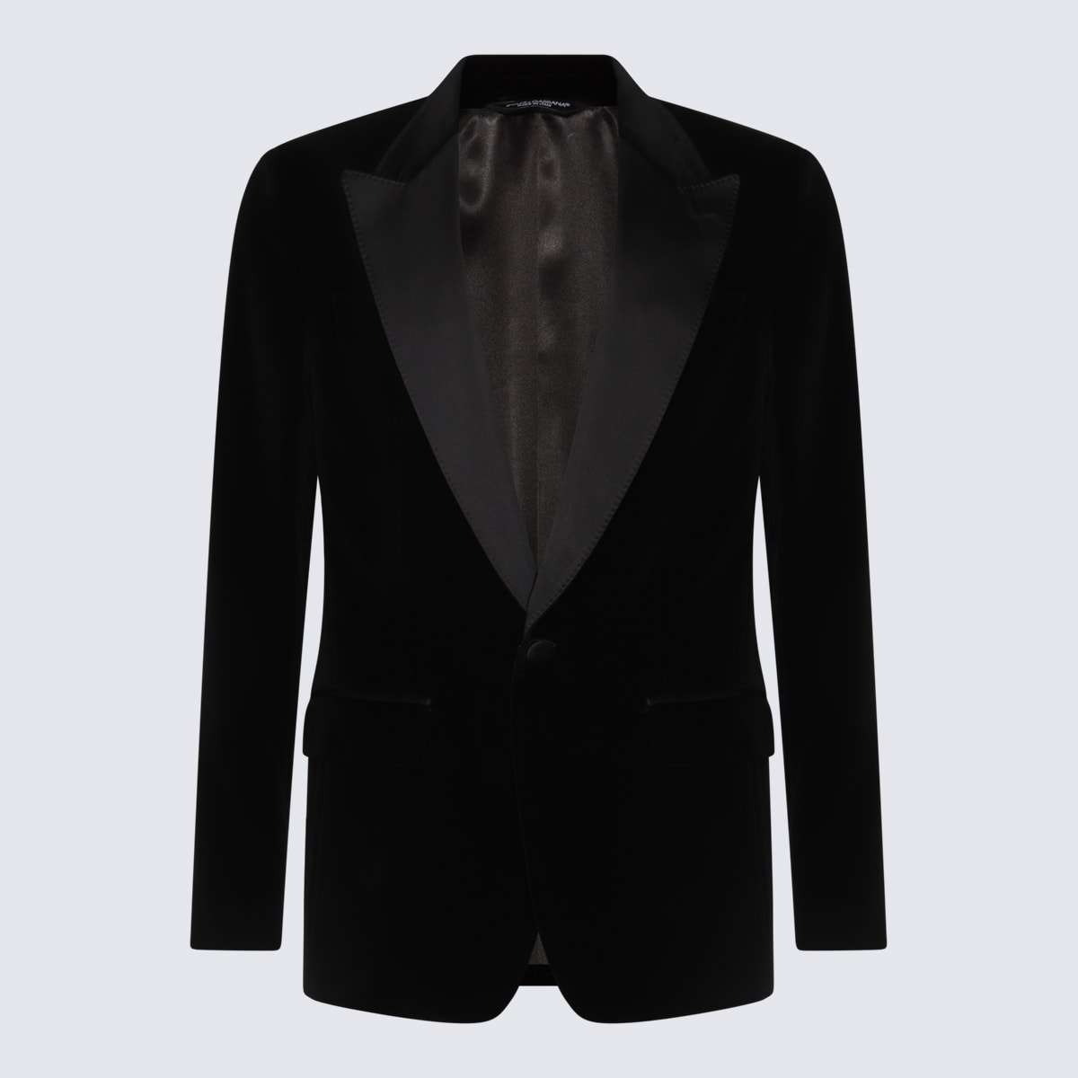 Dolce & Gabbana Black Cotton Blazer