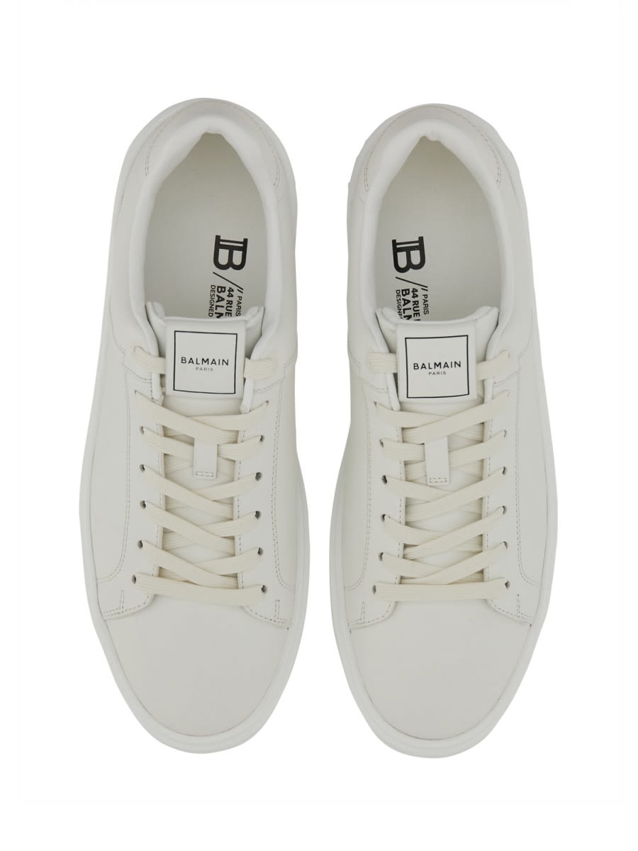 Shop Balmain B-court Sneaker In White