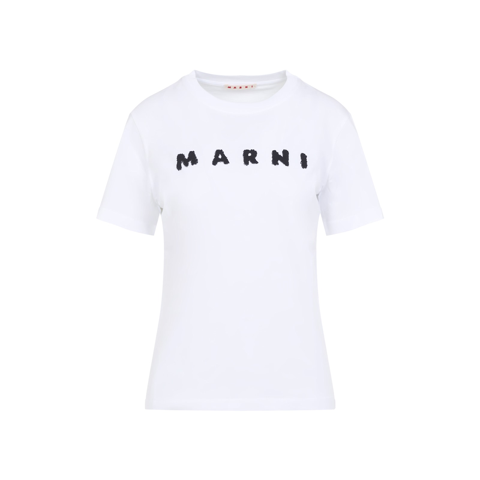 Marni Logo Short-sleeved T-shirt In White