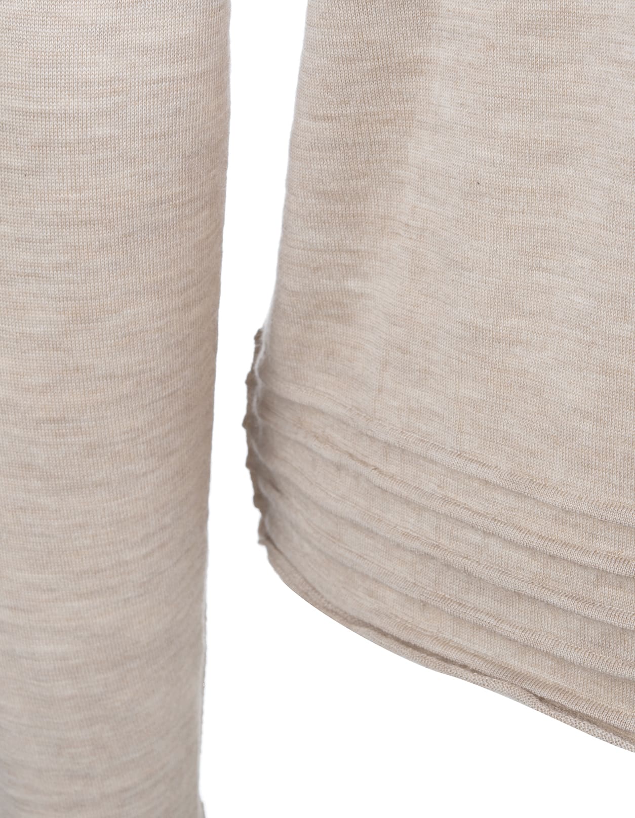 FEDELI FEDELI LIGHT GRAY CARDIGAN WITH ROUND