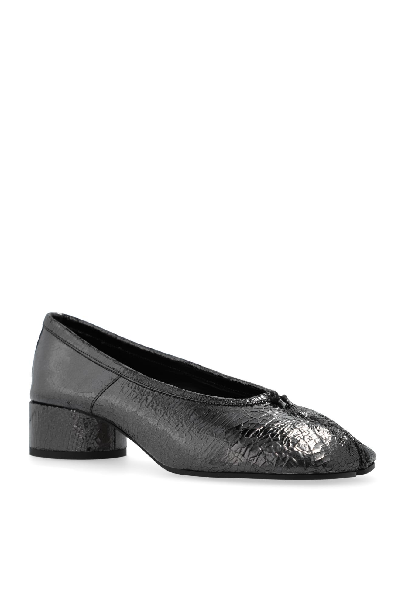 Shop Maison Margiela Heeled Shoes Tabi In Nine Iron