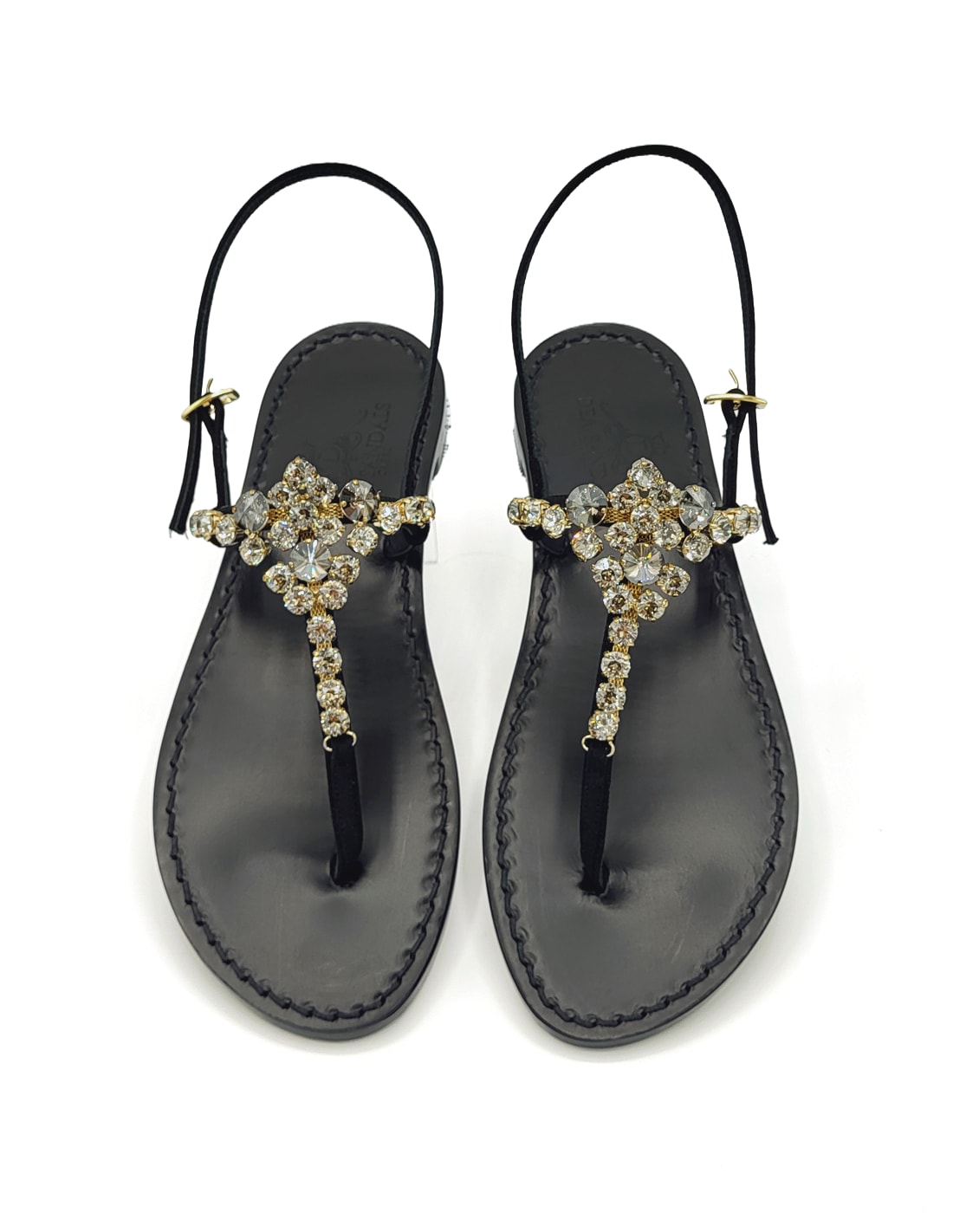 Dea Sandals Costa Smeralda Gray Sandals In Black, Gray