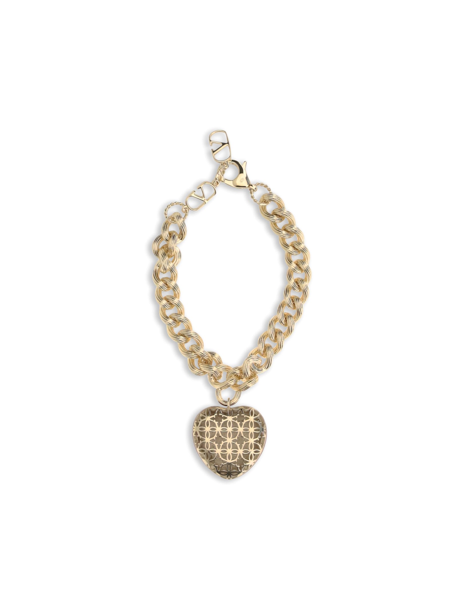 Valentino Coeur Royal Chain Bracelet In Gold