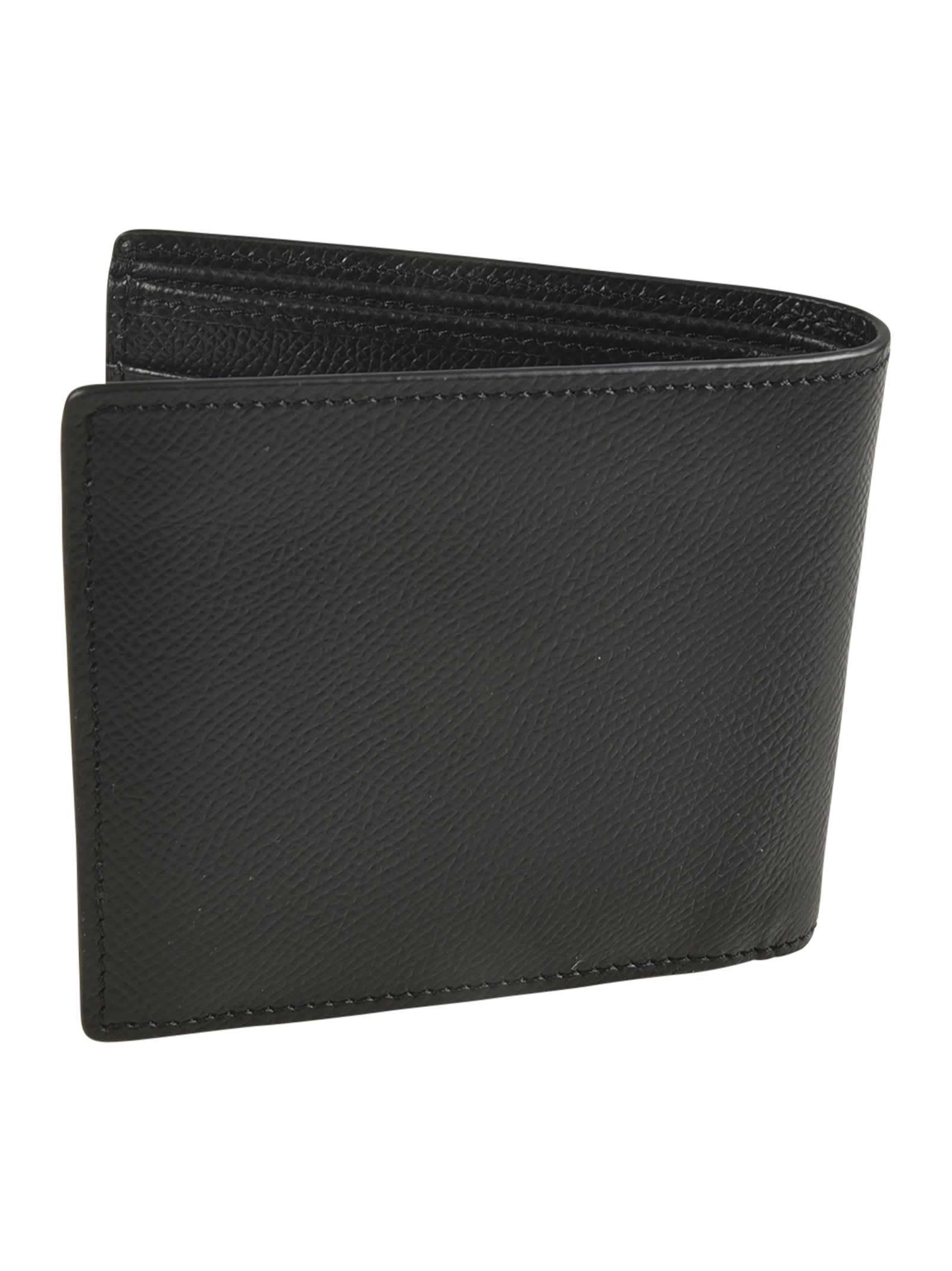 Tod's T Plaque Billfold Wallet In Black