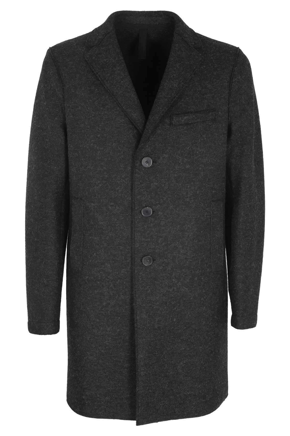 Harris Wharf London Boxy Coat In Antracite