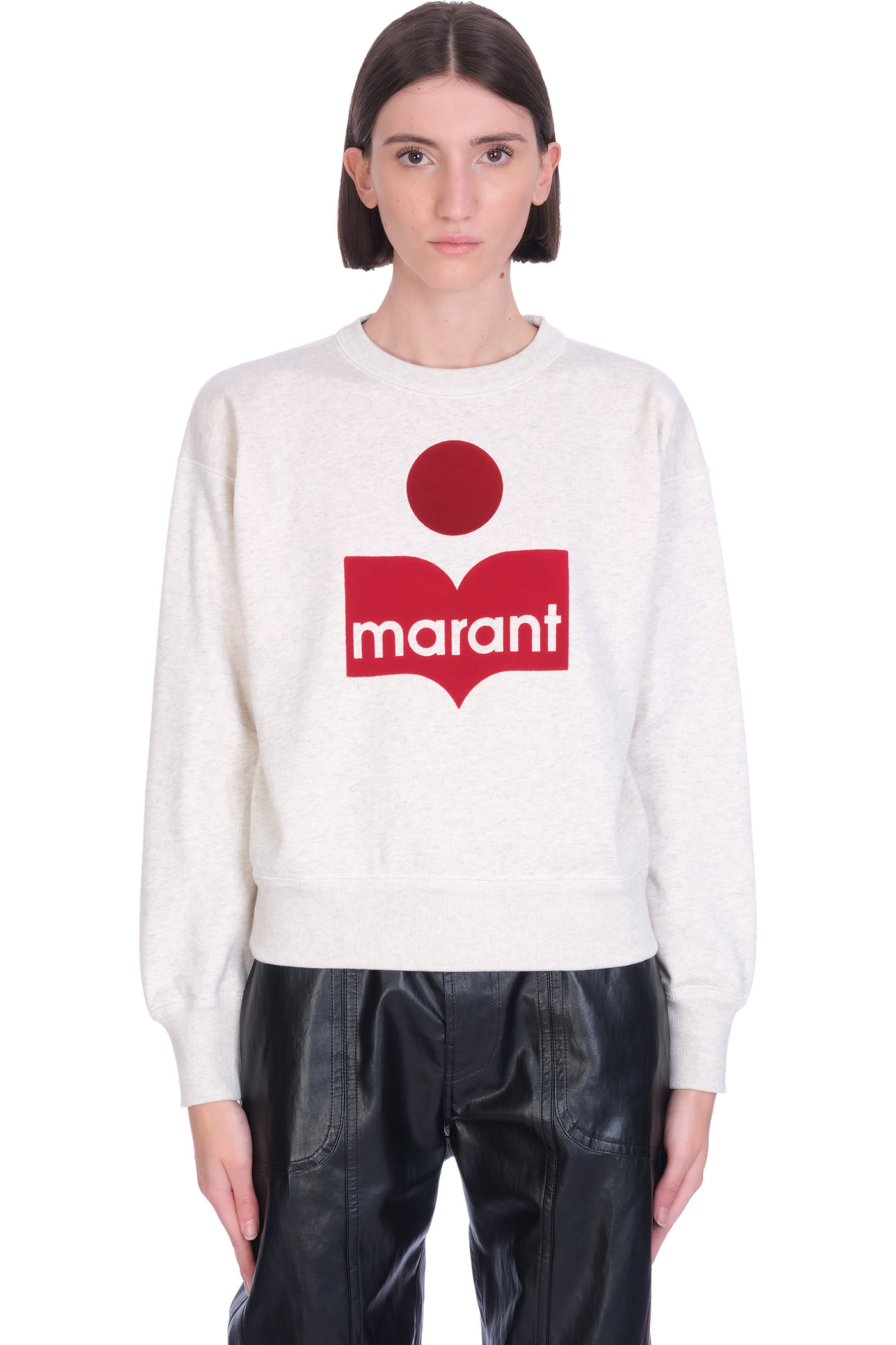 Isabel Marant Étoile Mobyli Sweatshirt In Beige Cotton