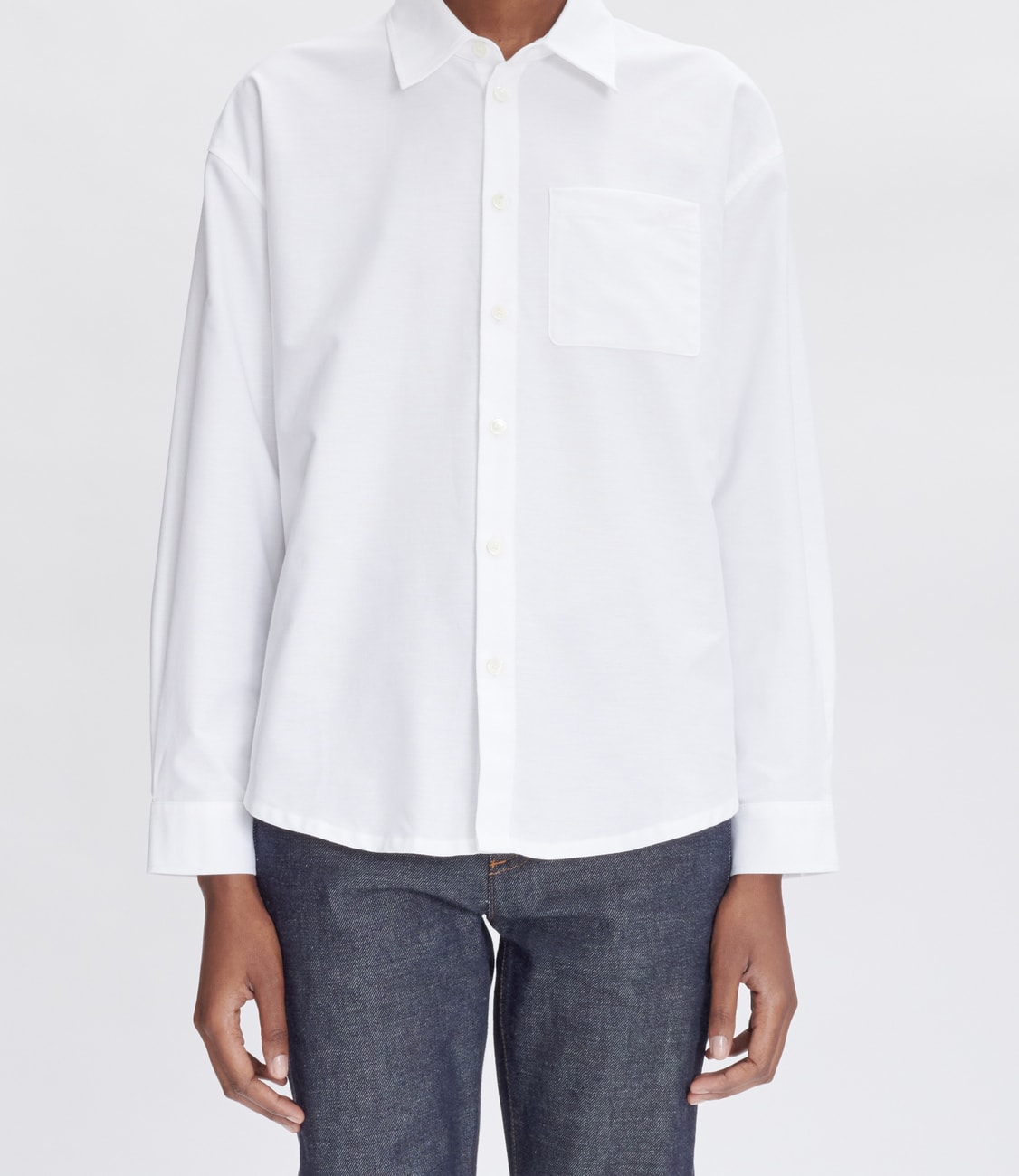 Apc Chemise Boyfriend Brodee A.p.c. In Aab Blanc