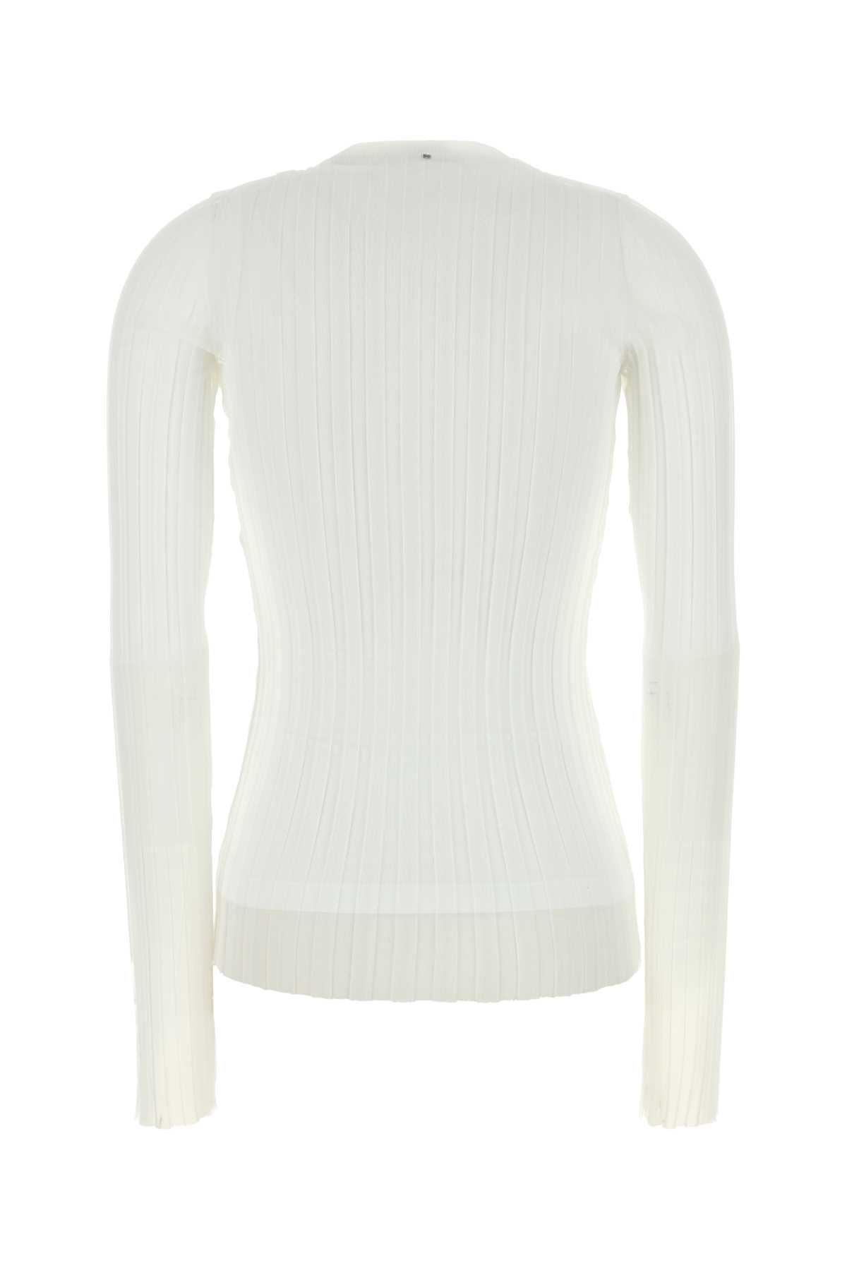 Sportmax White Stretch Nylon Top