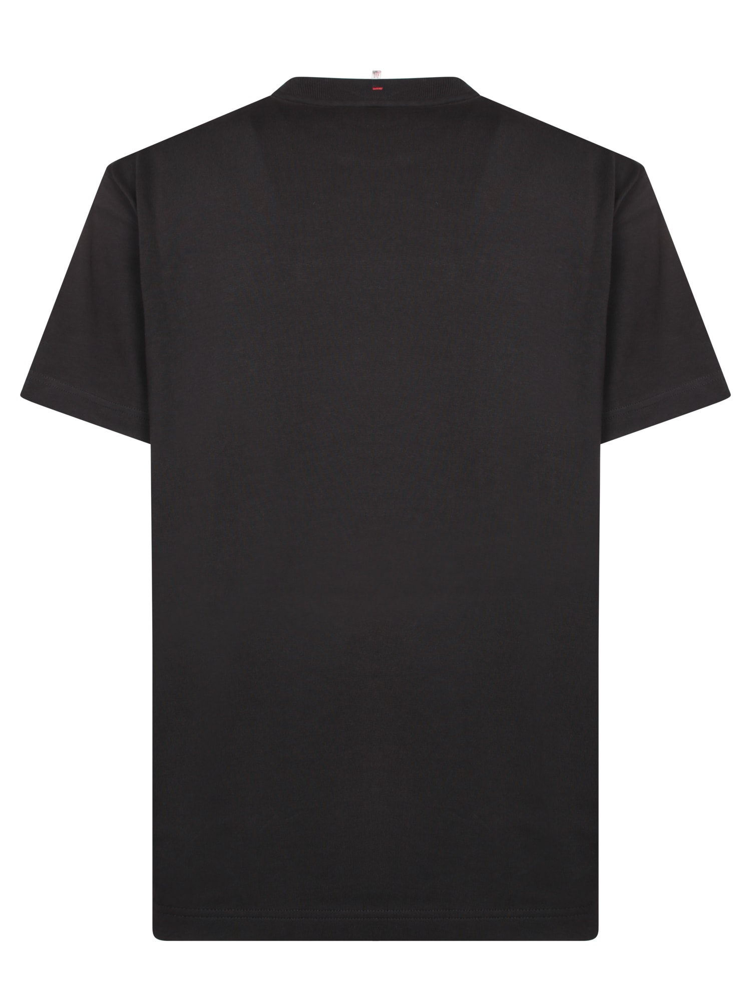 Shop Moncler Big Logo Black T-shirt