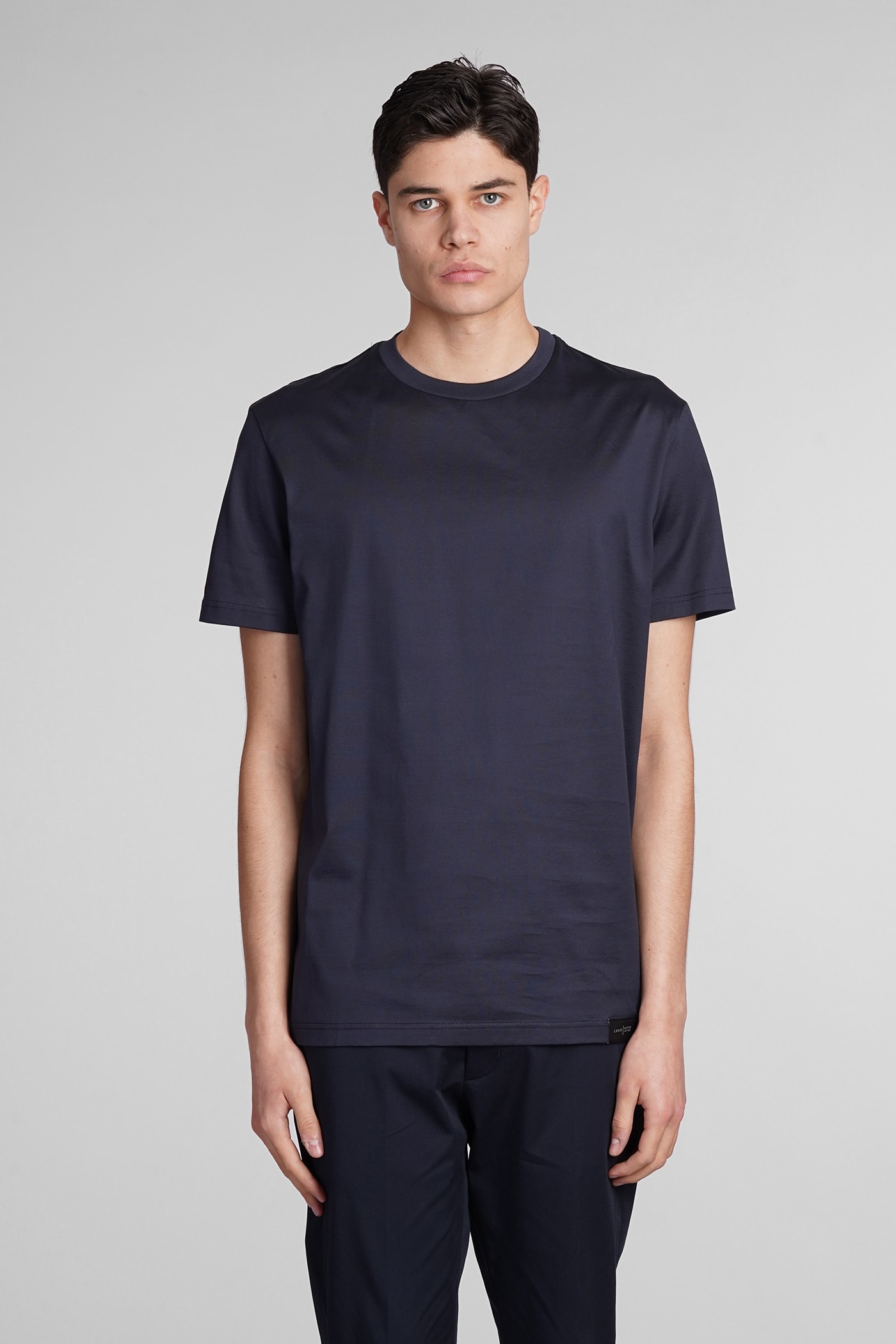 B134 Basic T-shirt In Blue Cotton