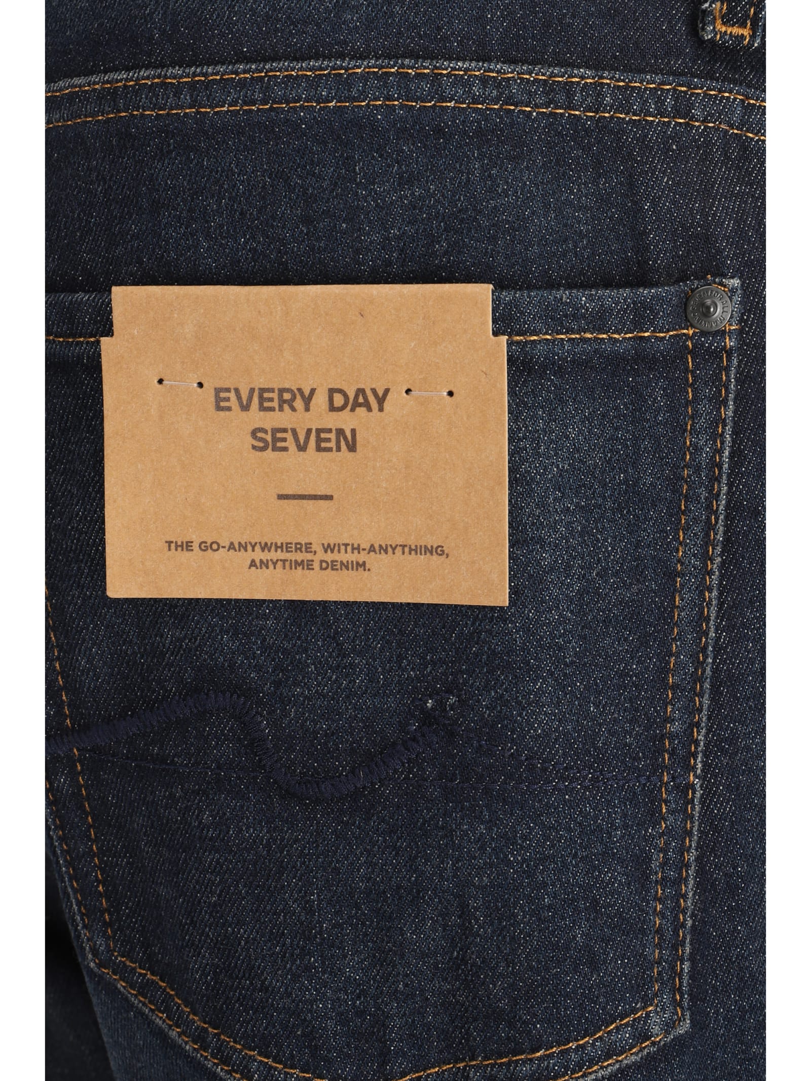 Shop 7 For All Mankind Jeans In Dark Blue