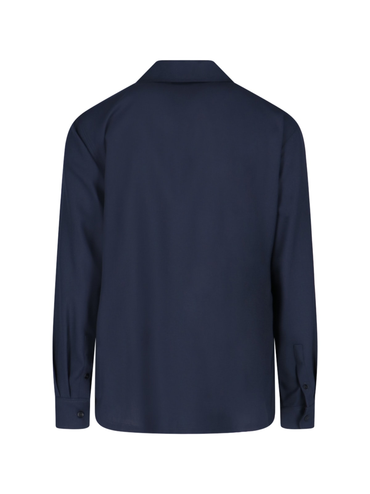 Shop Marni Multipocket Logo Shirt In Blue