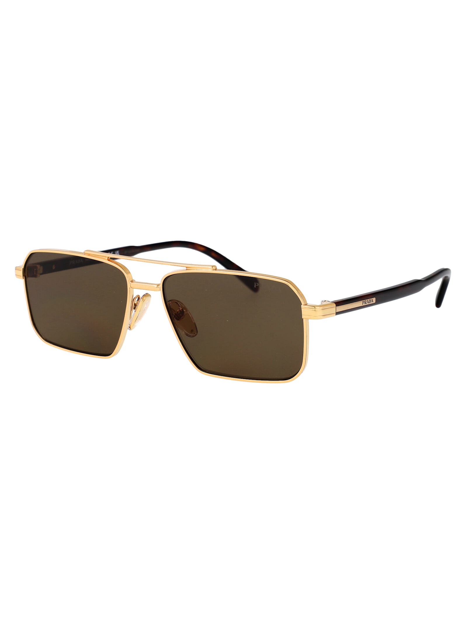 Prada 0pr A57s Sunglasses In Gold