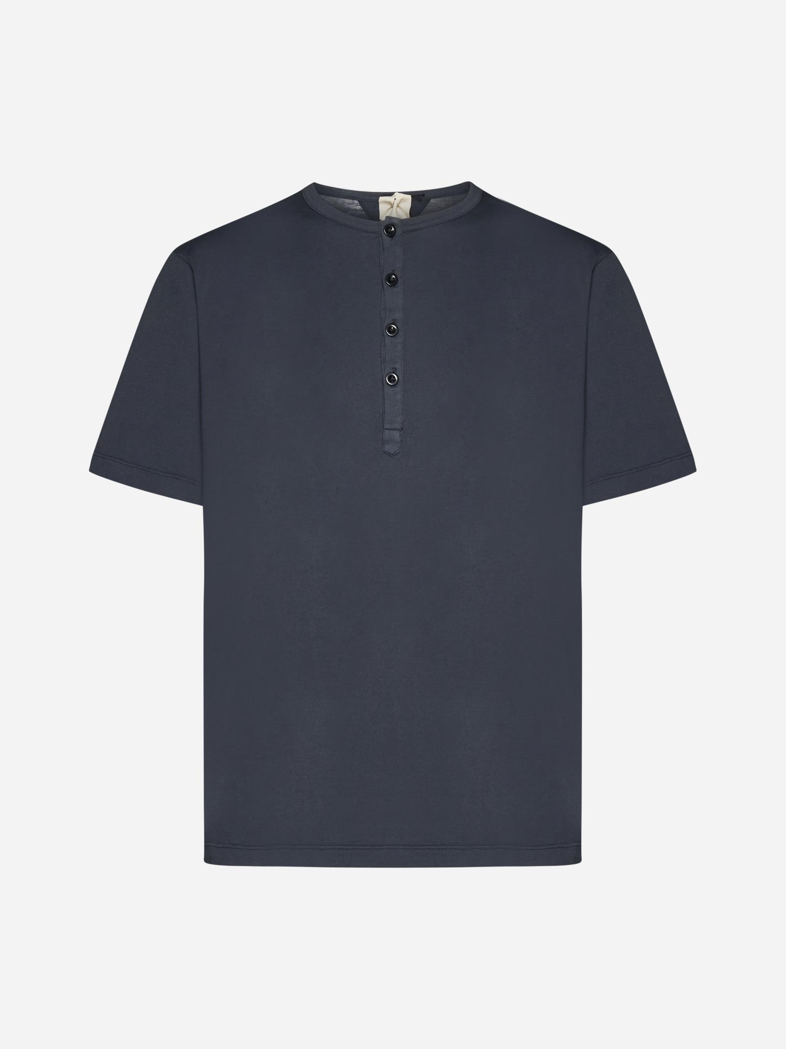 Serafino Collar Cotton T-shirt