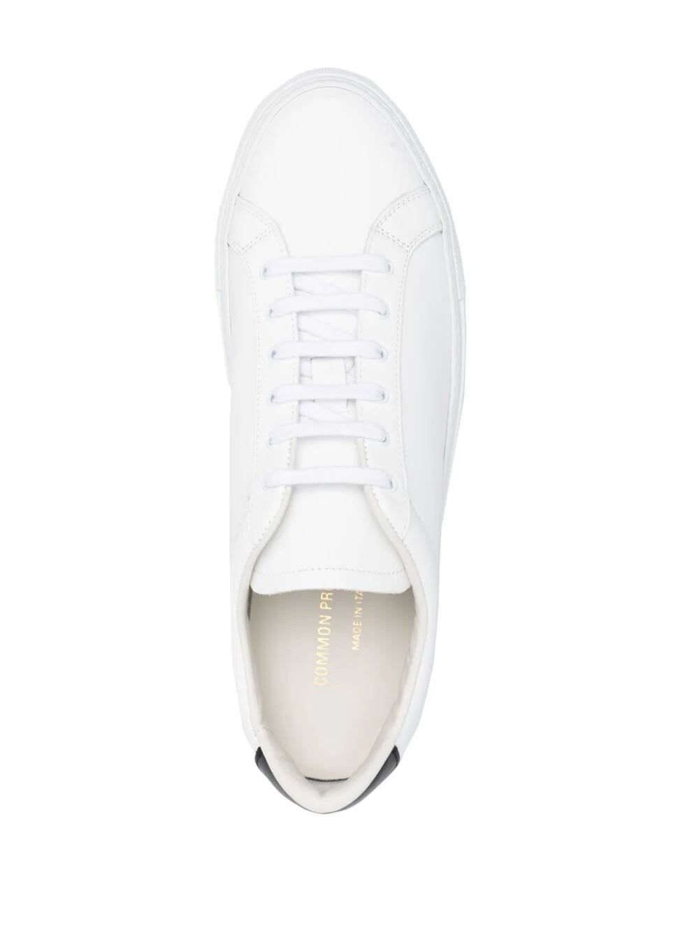 Shop Common Projects Retro Classic Sneaker In White Black
