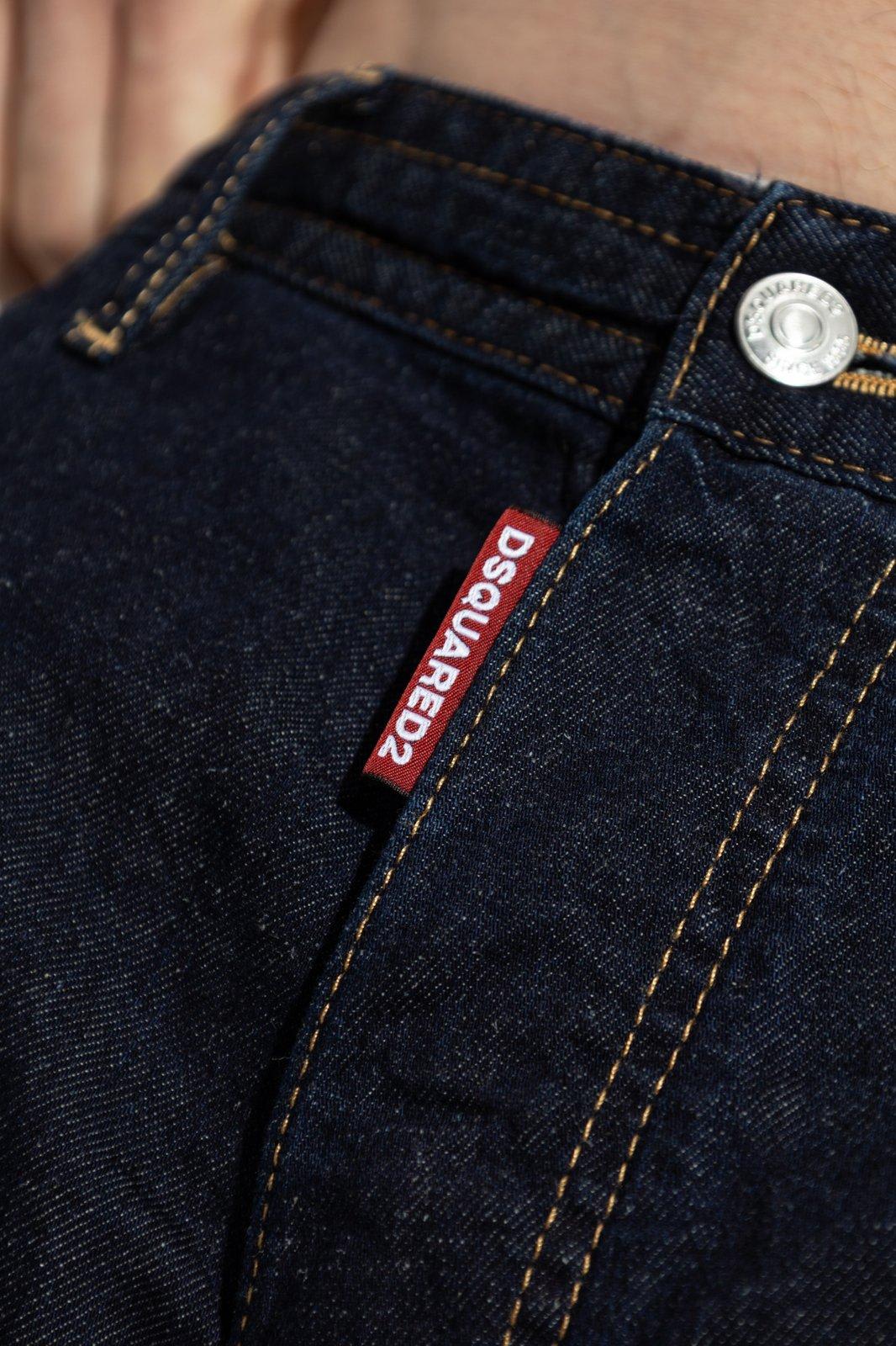Shop Dsquared2 Summer Lovers Denim Cargo Shorts