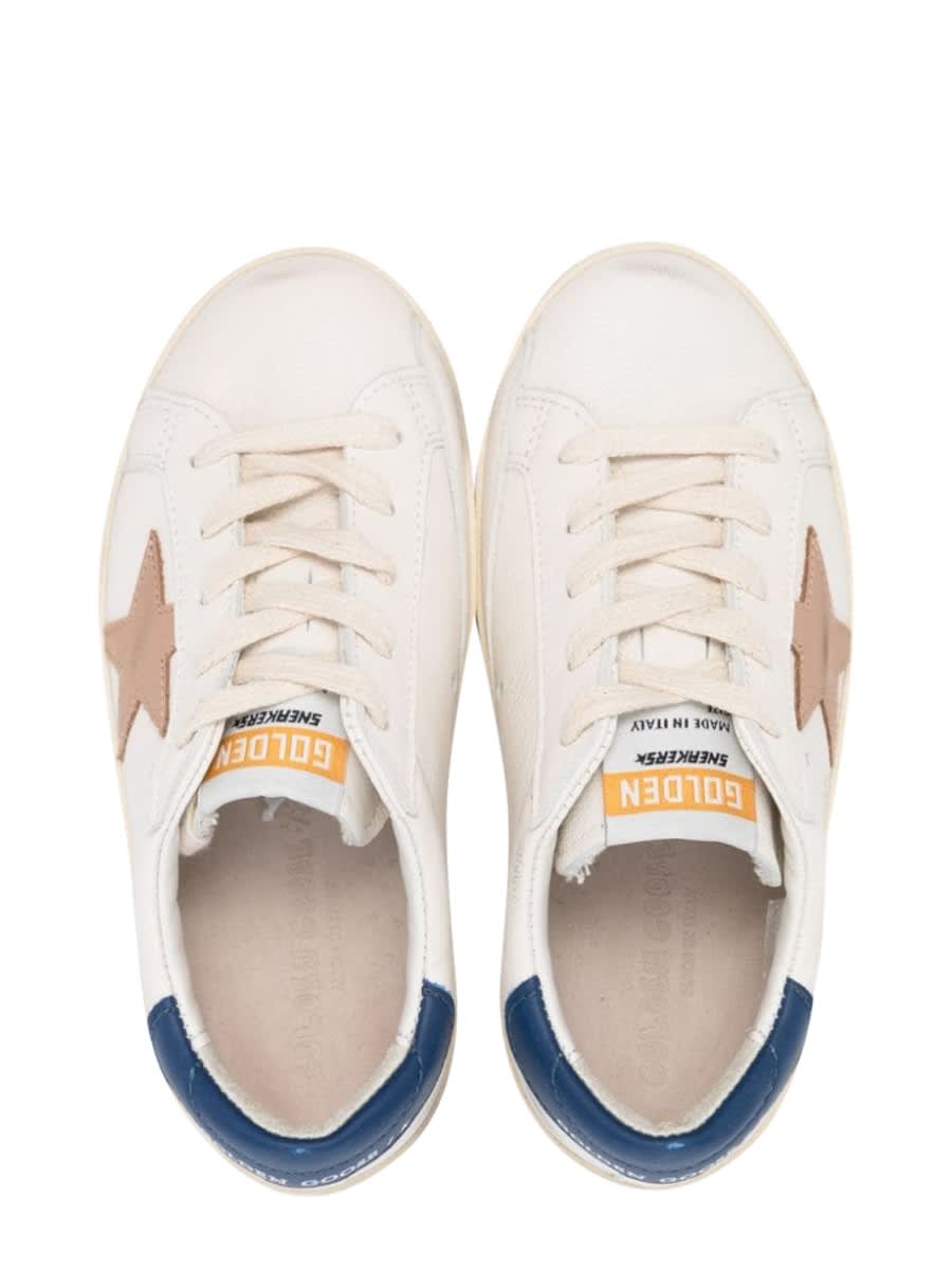Golden Goose Super Star Nappa Leather Upper And List Nubuck Star Leather Heel In White