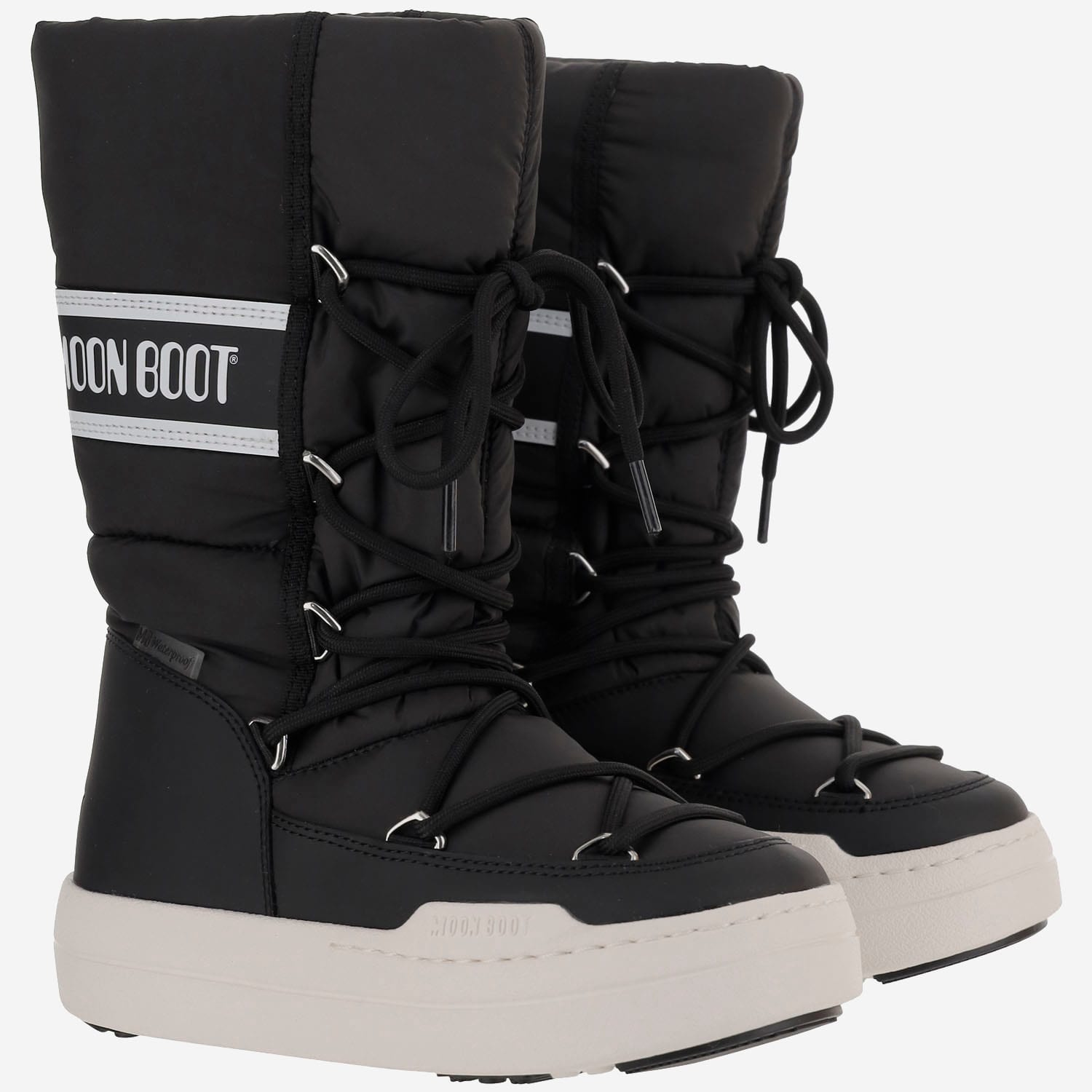 Moon Boot High Nylon Boots In Black