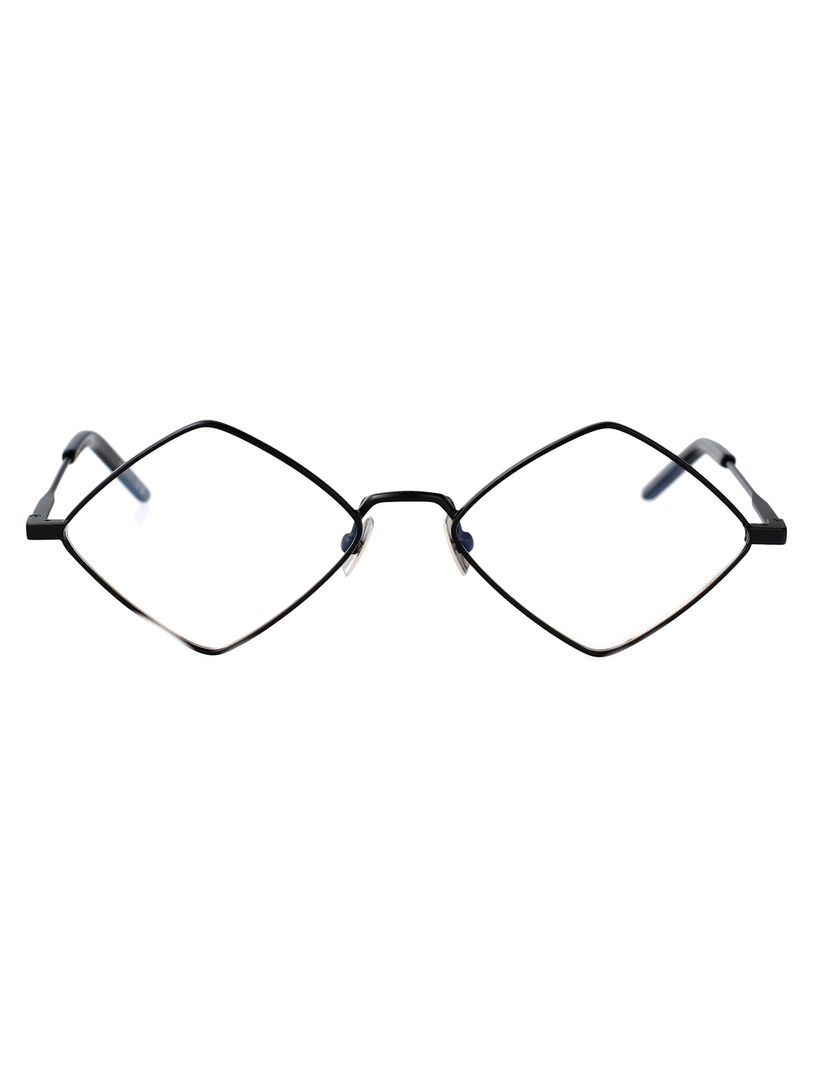 Saint Laurent Sl 302 Lisa Opt Linea Classic 001 Black Trasparent Glasses In Black-black-transparent