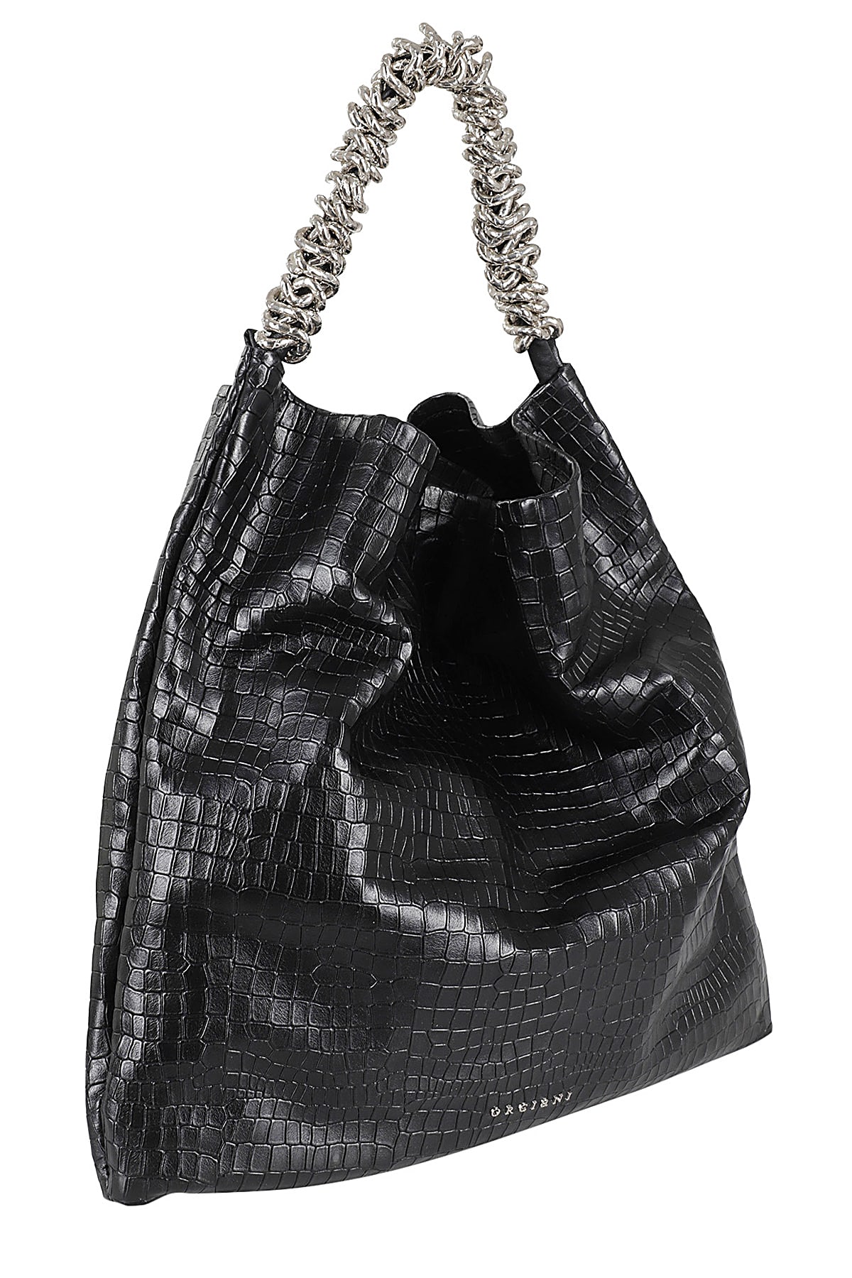 Shop Orciani Borsa In Pelle In Ner Nero