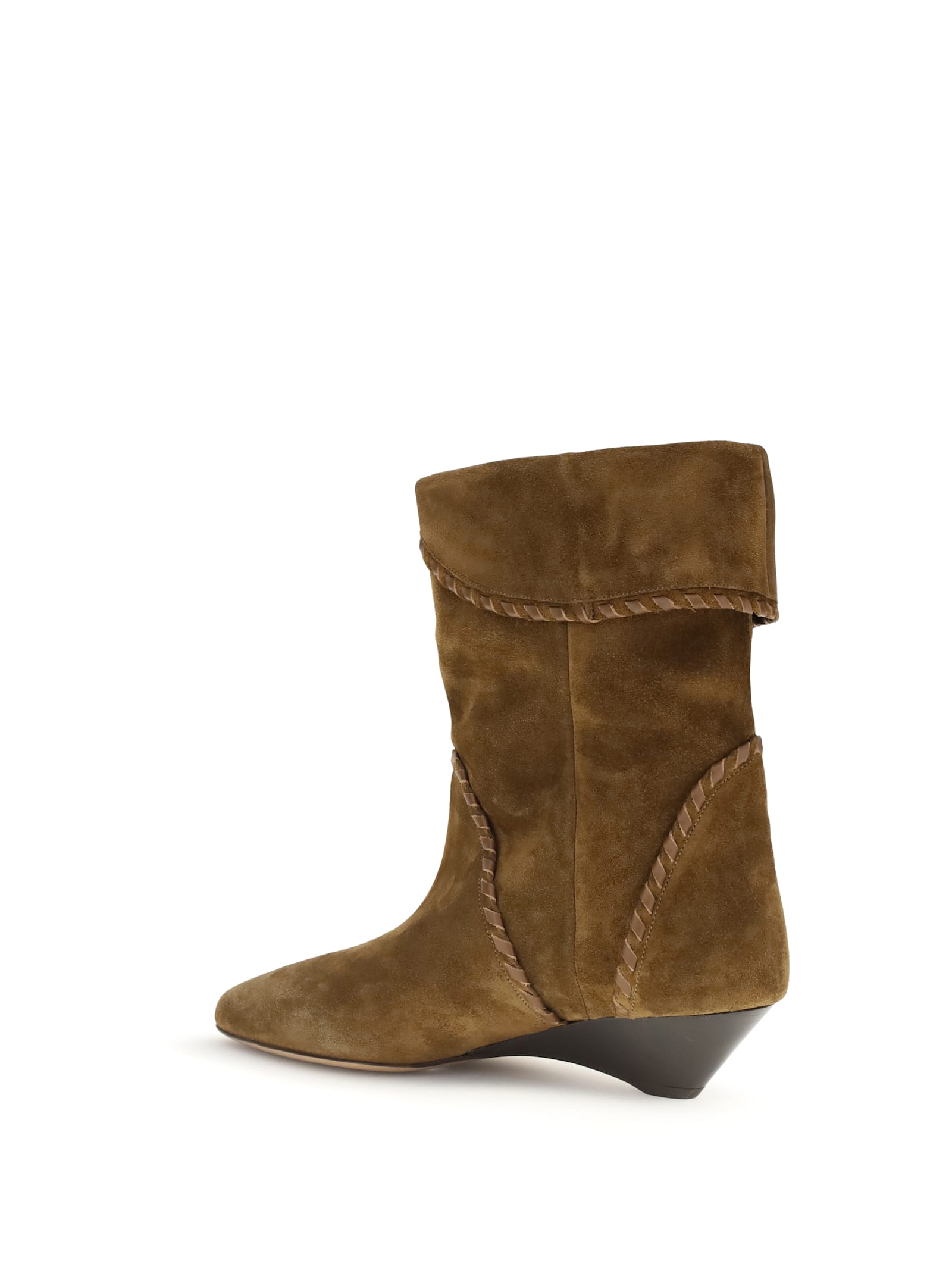 Isabel Marant Edoa-gb Ankle Texan Boot Boots Black In Brown