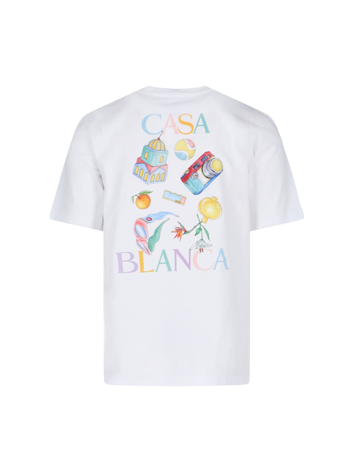 Shop Casablanca Tennis Pastelle T-shirt In Non Definito