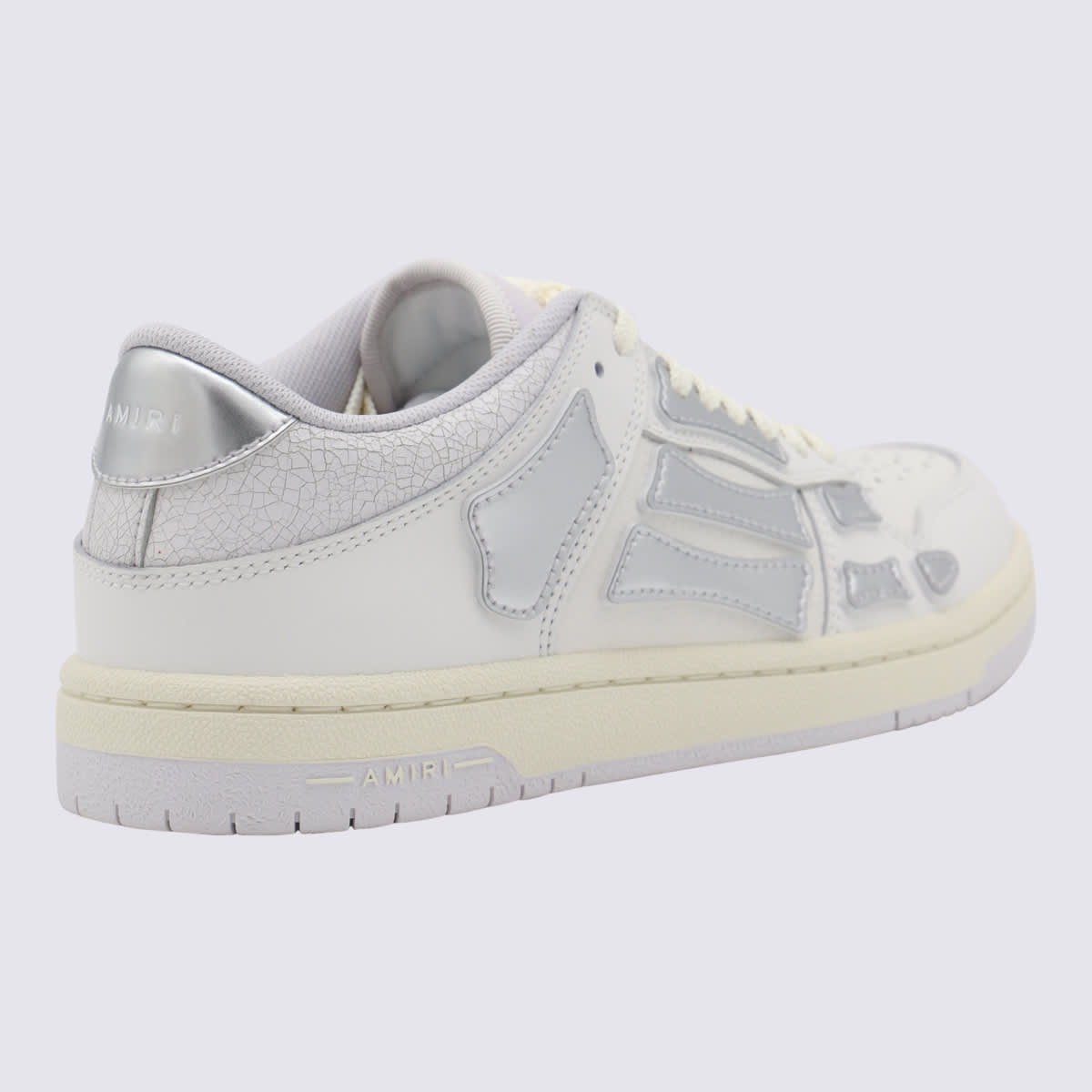 Shop Amiri White Leather Sneakers