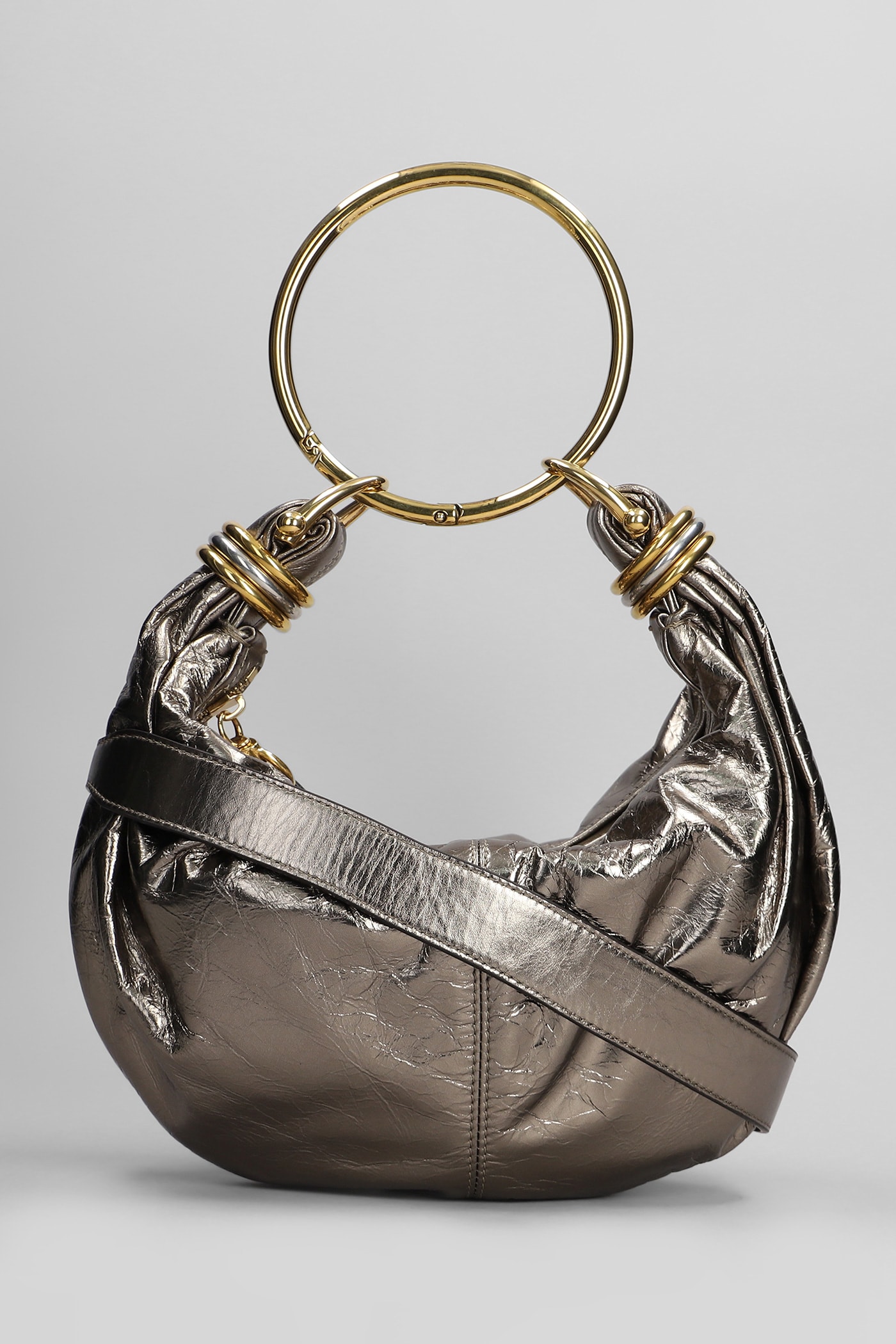 Chloé Hobo Bag Hand Bag In Bronze Leather