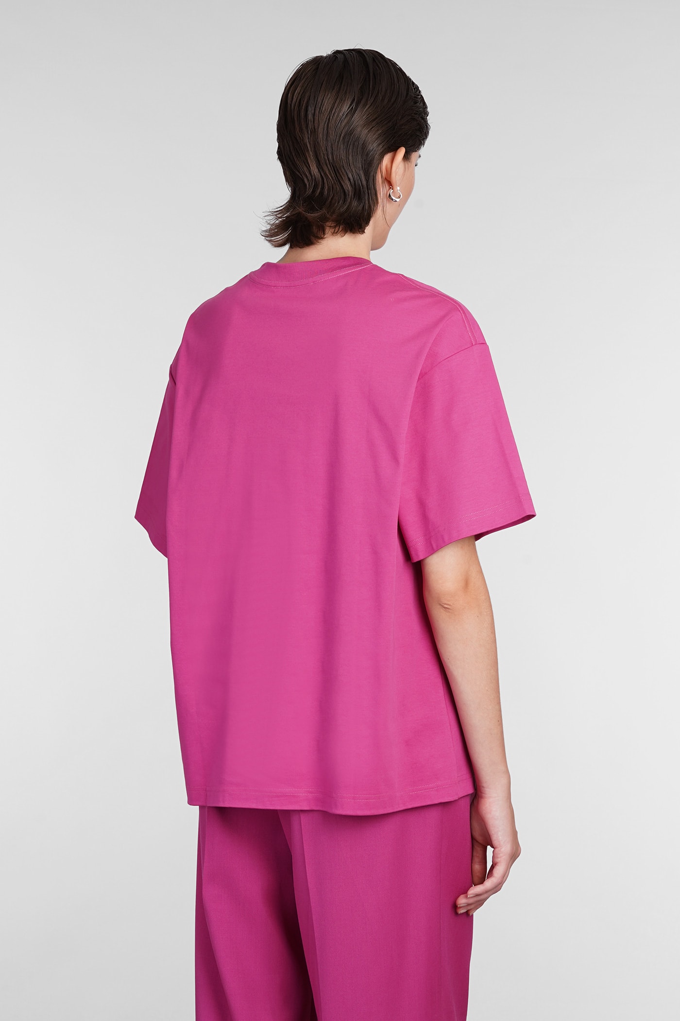 Shop Lanvin T-shirt In Fuxia Cotton