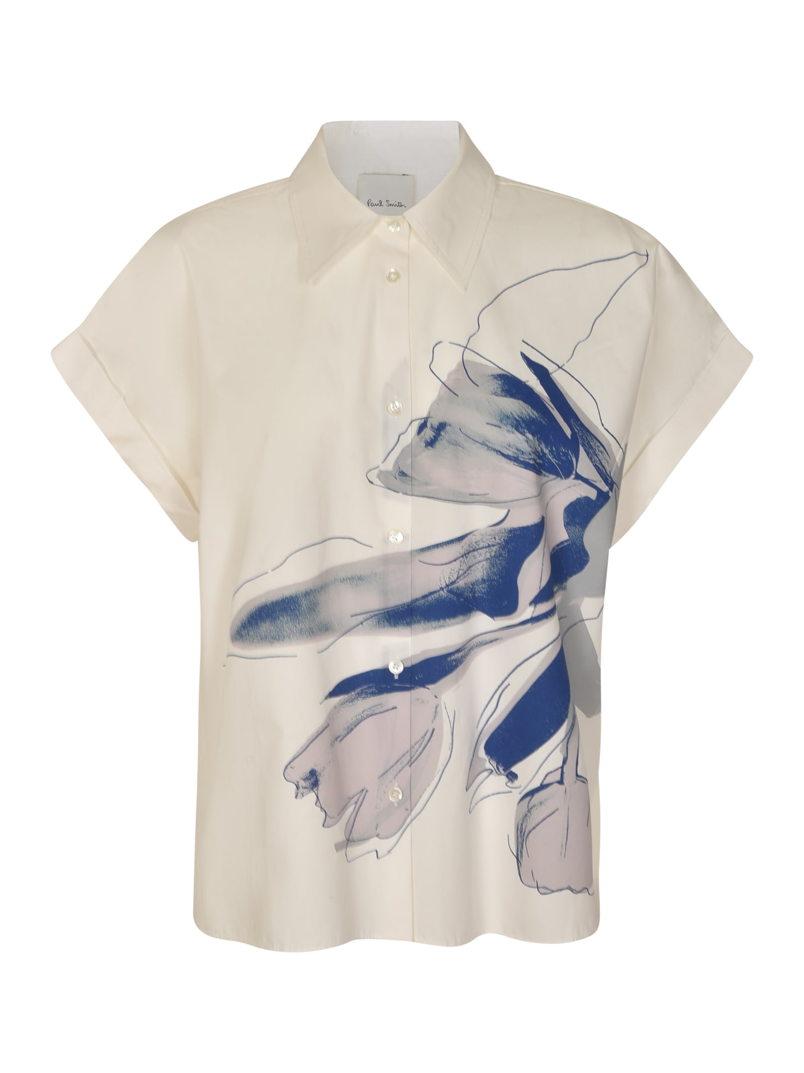 Shop Paul Smith Short-sleeve Printed Shirt In White