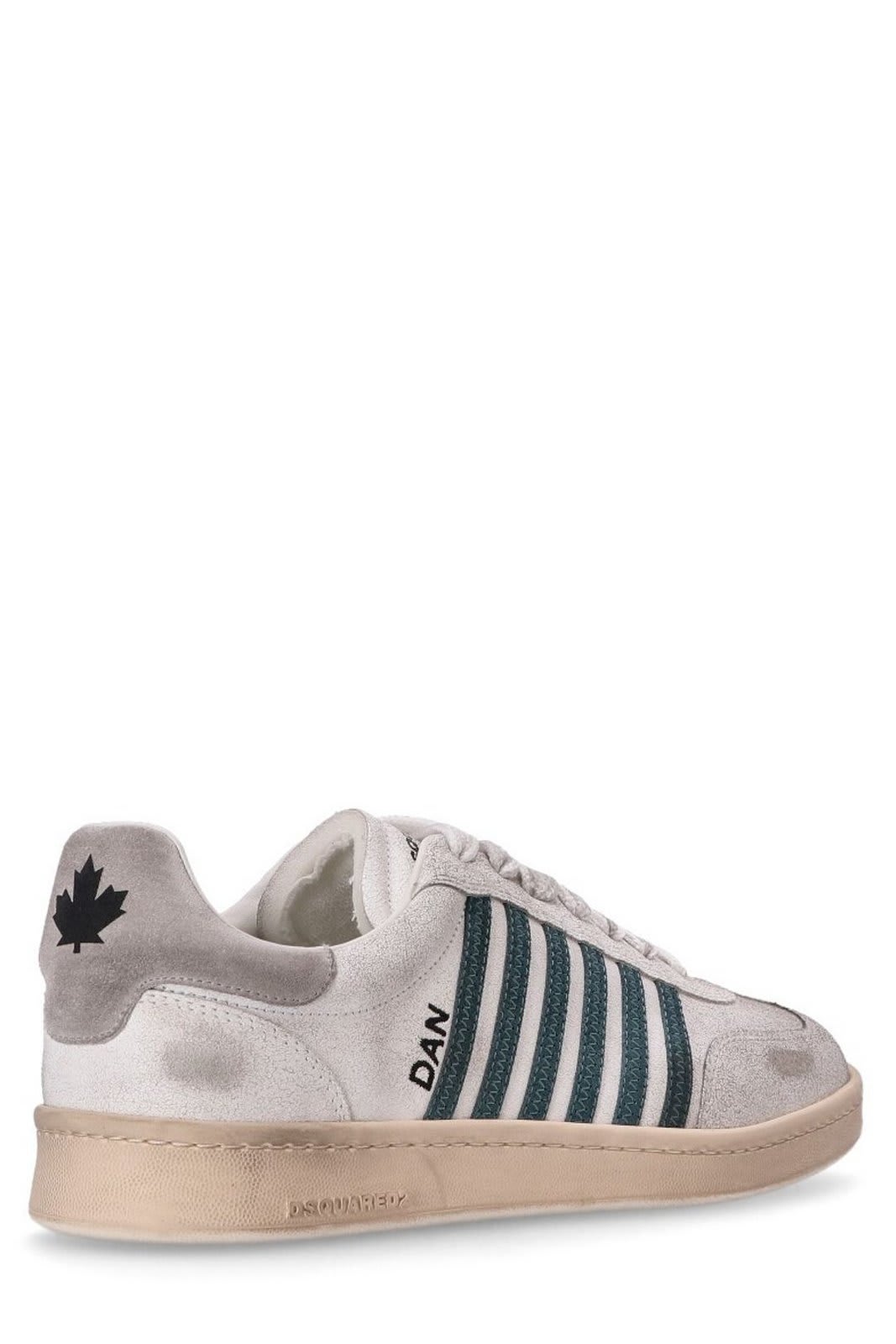 Shop Dsquared2 Boxer Vintage Low-top Sneakers In White