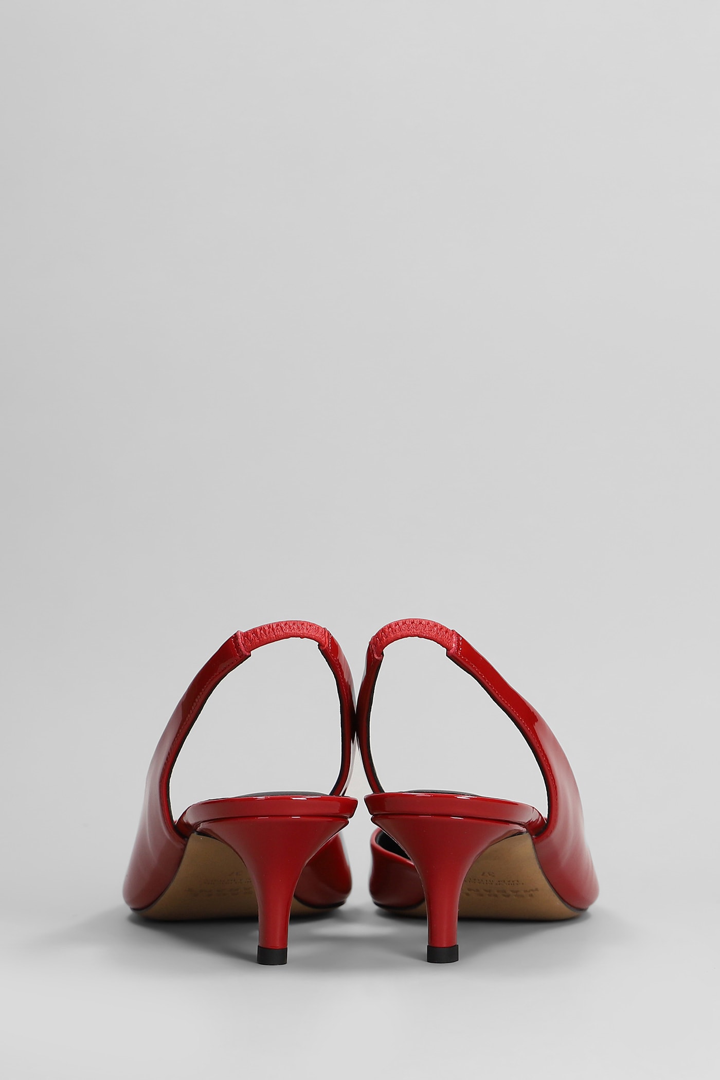 Shop Isabel Marant Padim Pumps In Red Patent Leather