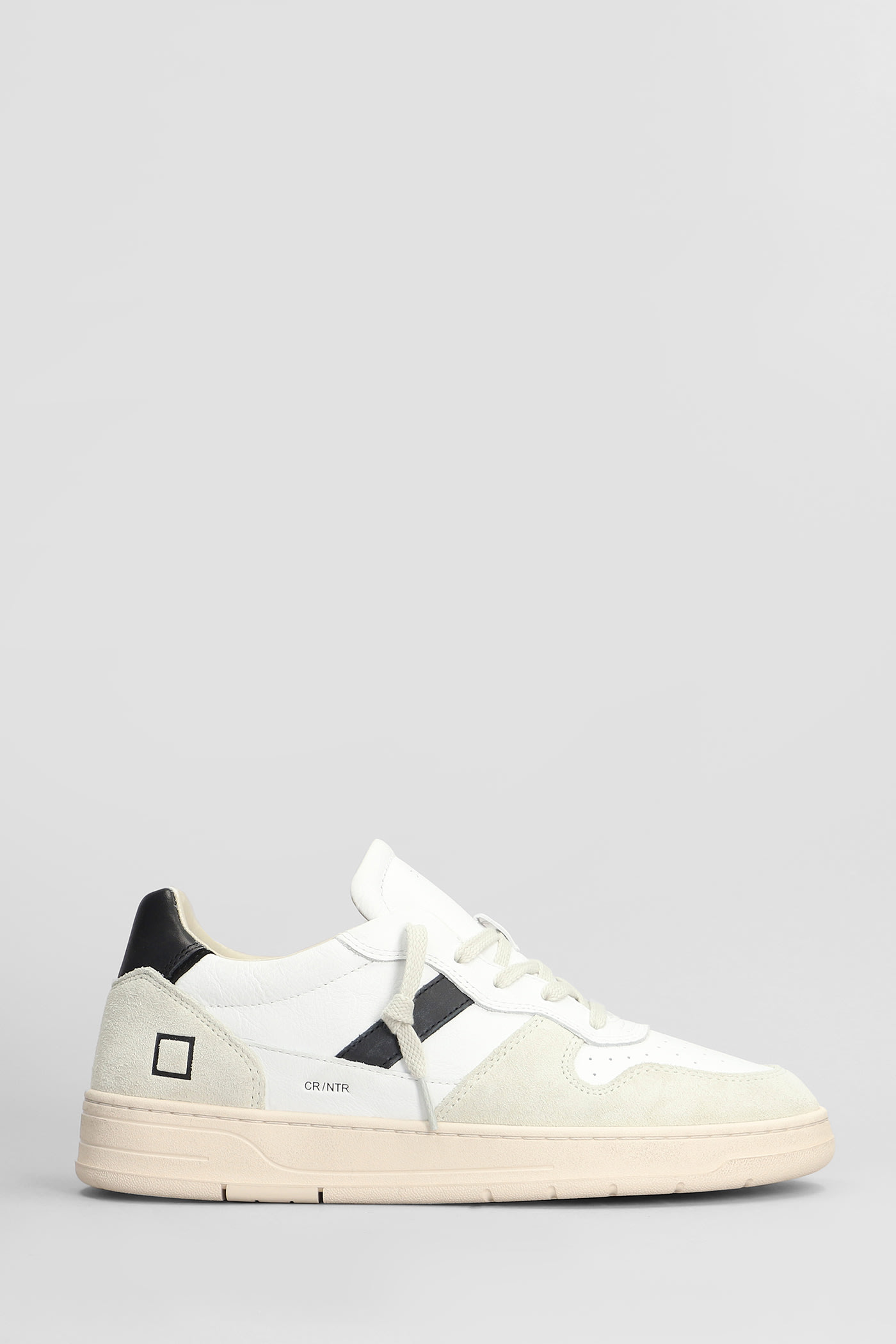 Shop Date Court 2.0 Sneakers In White Suede And Leather