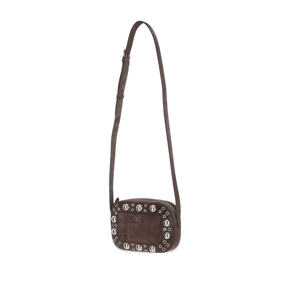 Valentino Garavani Nellcote Shoulder Bag In Brown