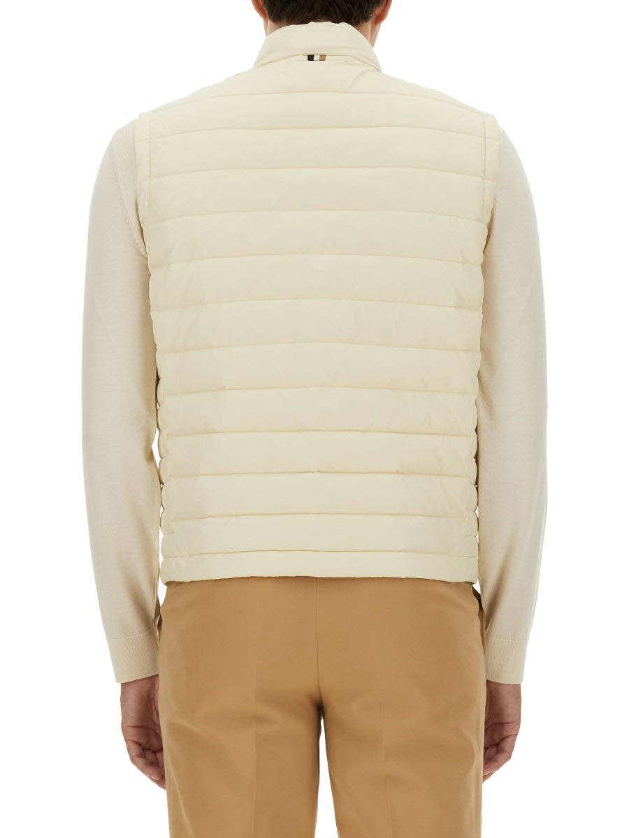 Shop Hugo Boss Walking Vest In White