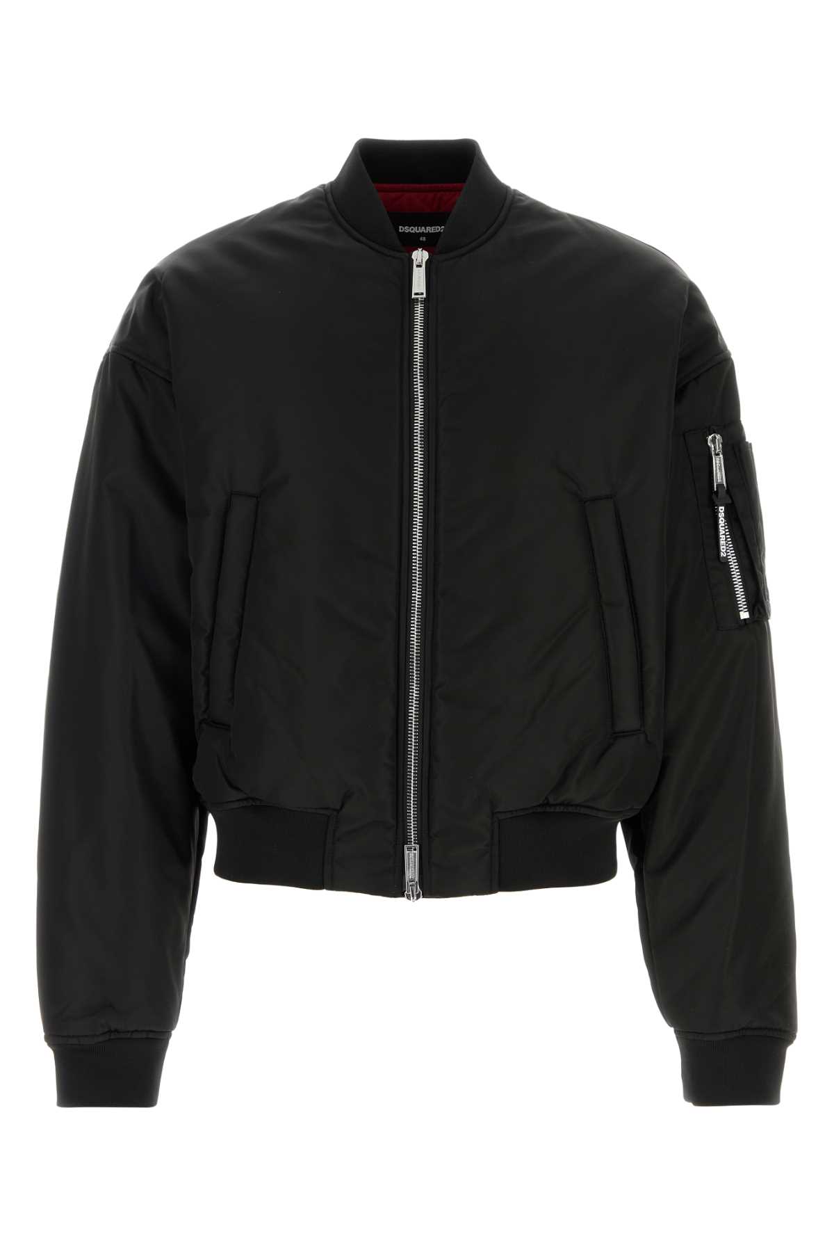 Dsquared2 Zip-fastening Bomber Jacket In Black