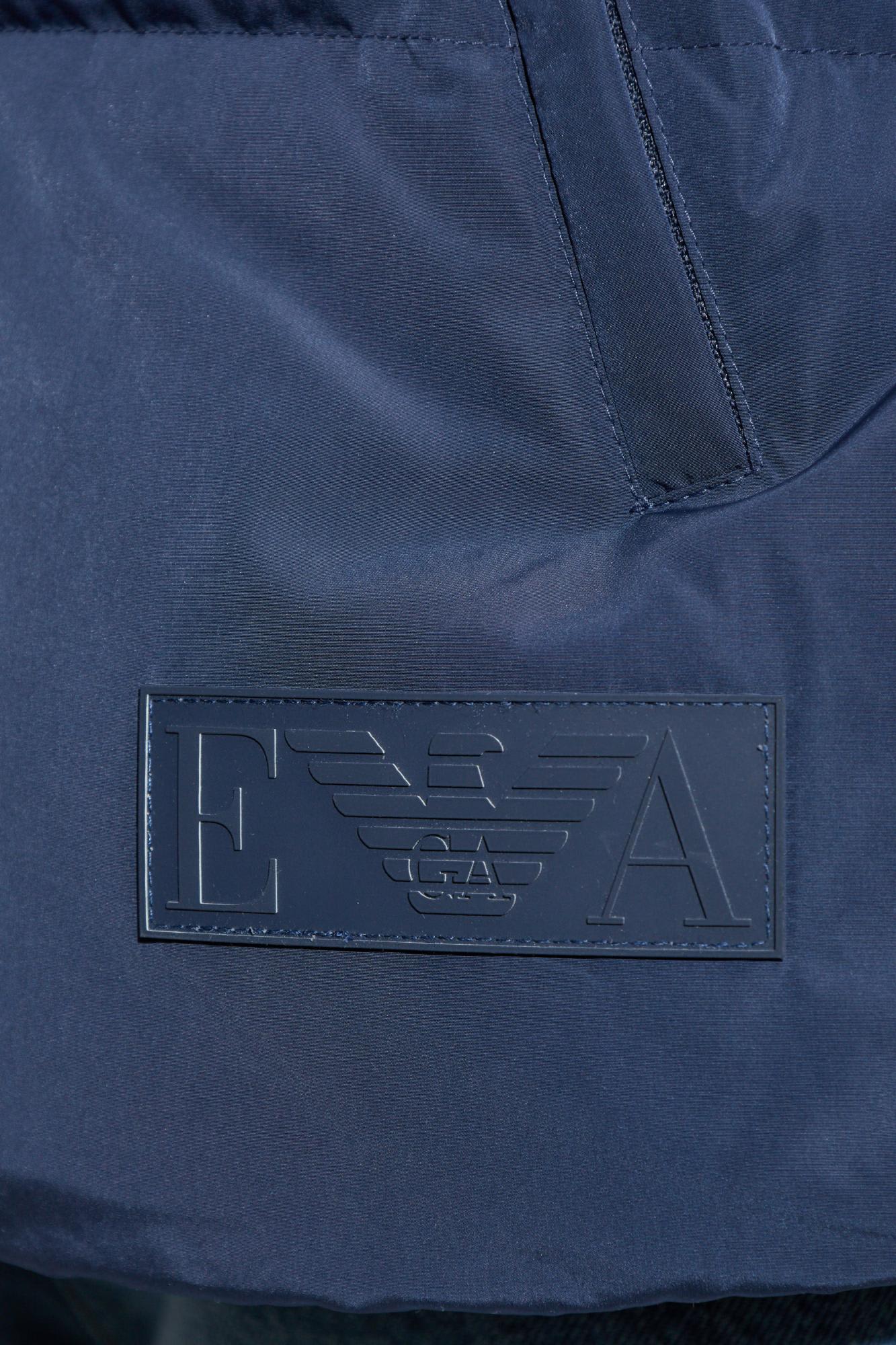 Emporio Armani Sv Recycled Down Jacket In Blue