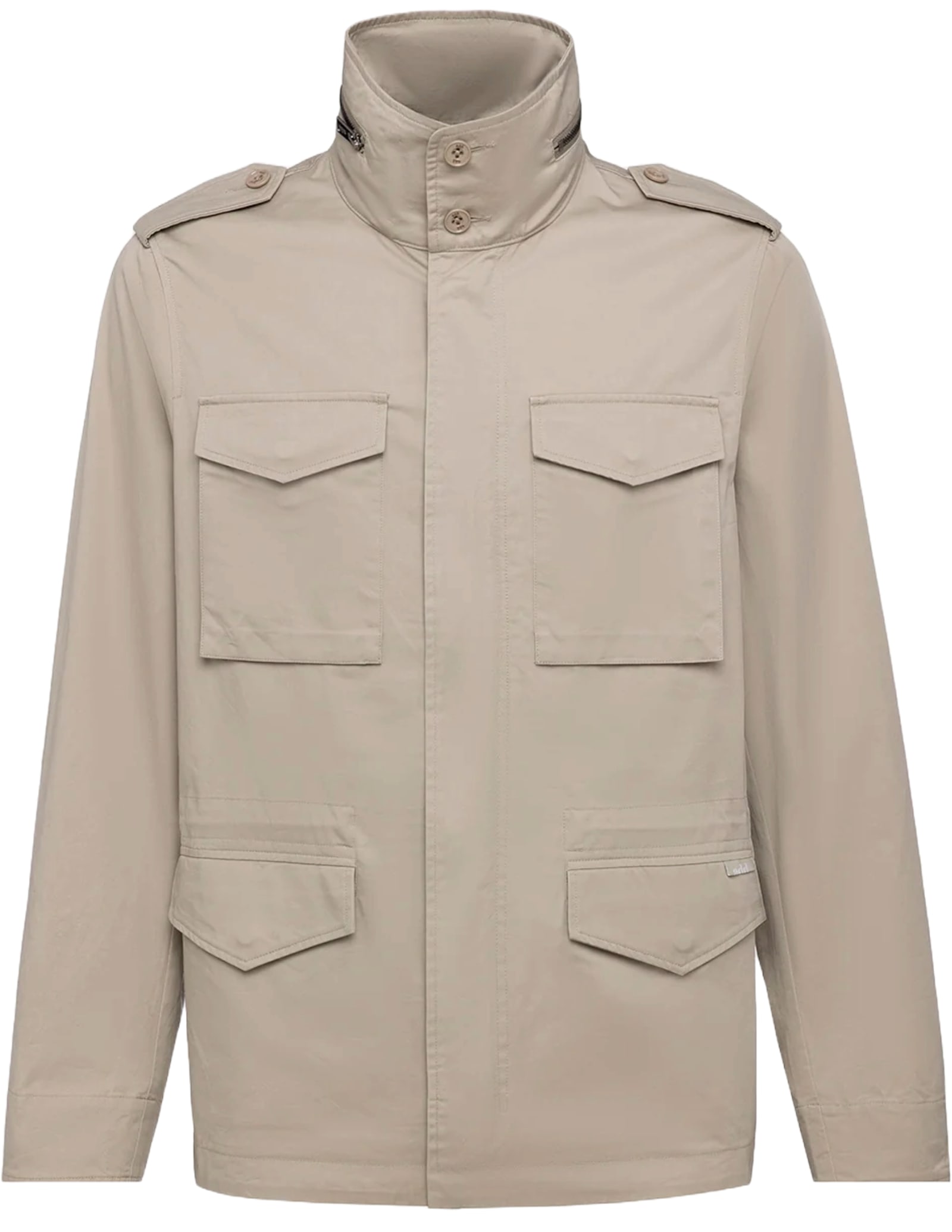 Add Field Jacket Garment Washed In Gray