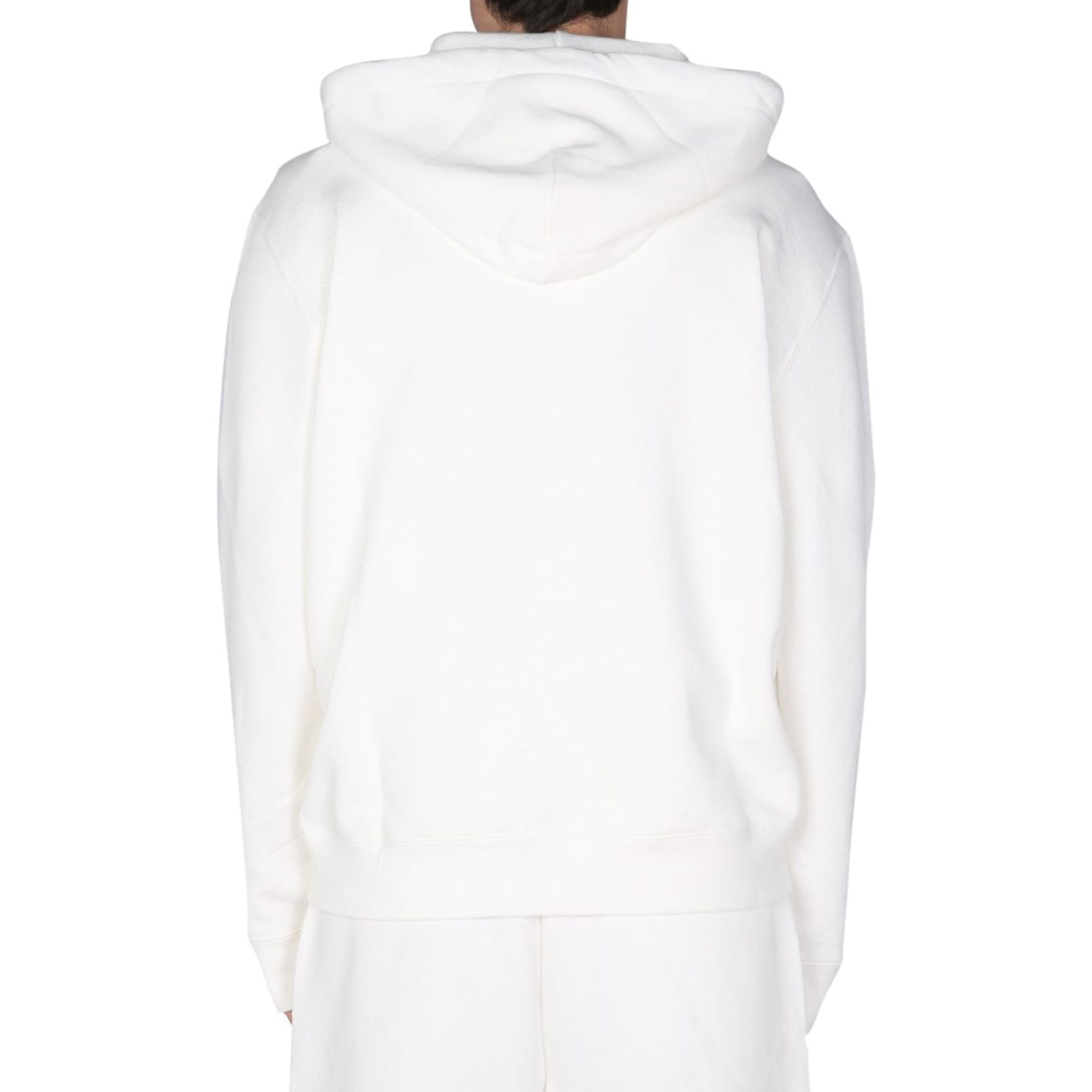 Shop Missoni Logo Hooded Sweatshirt In White