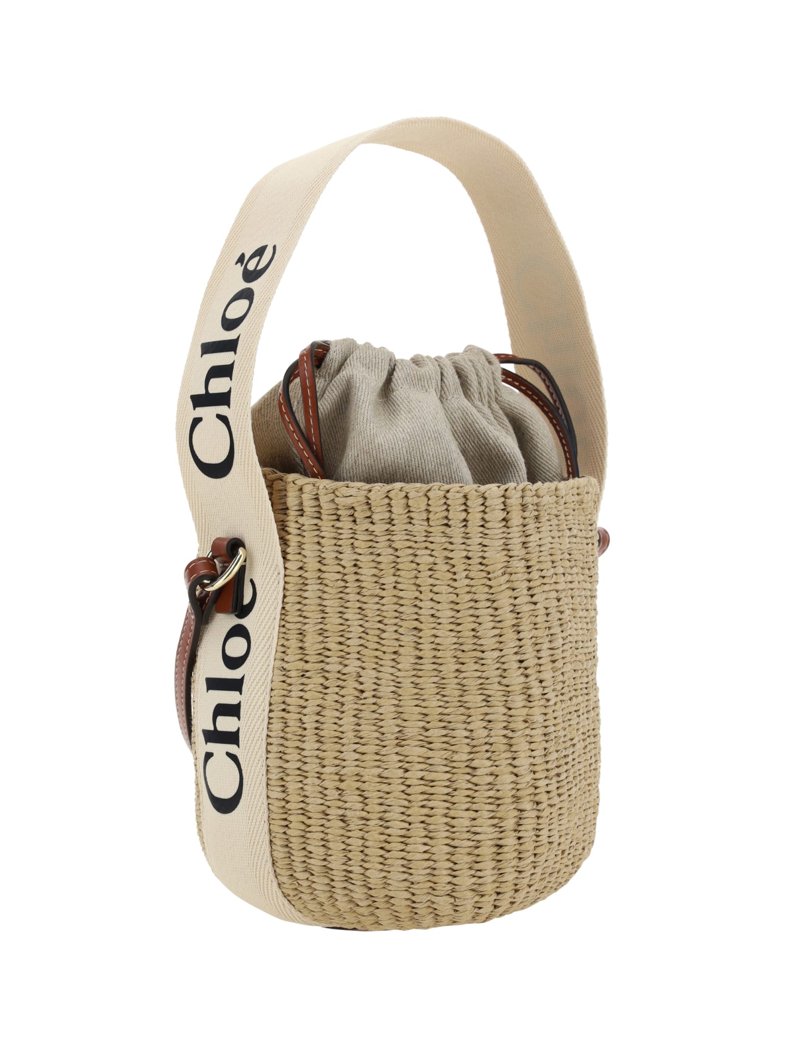 Chloé Women Mifuko Bucket Bag In White