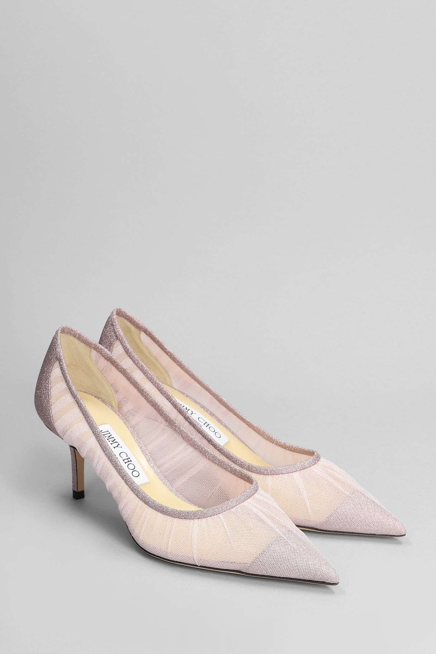 Shop Jimmy Choo Love 65 Pumps In Rose-pink Tulle