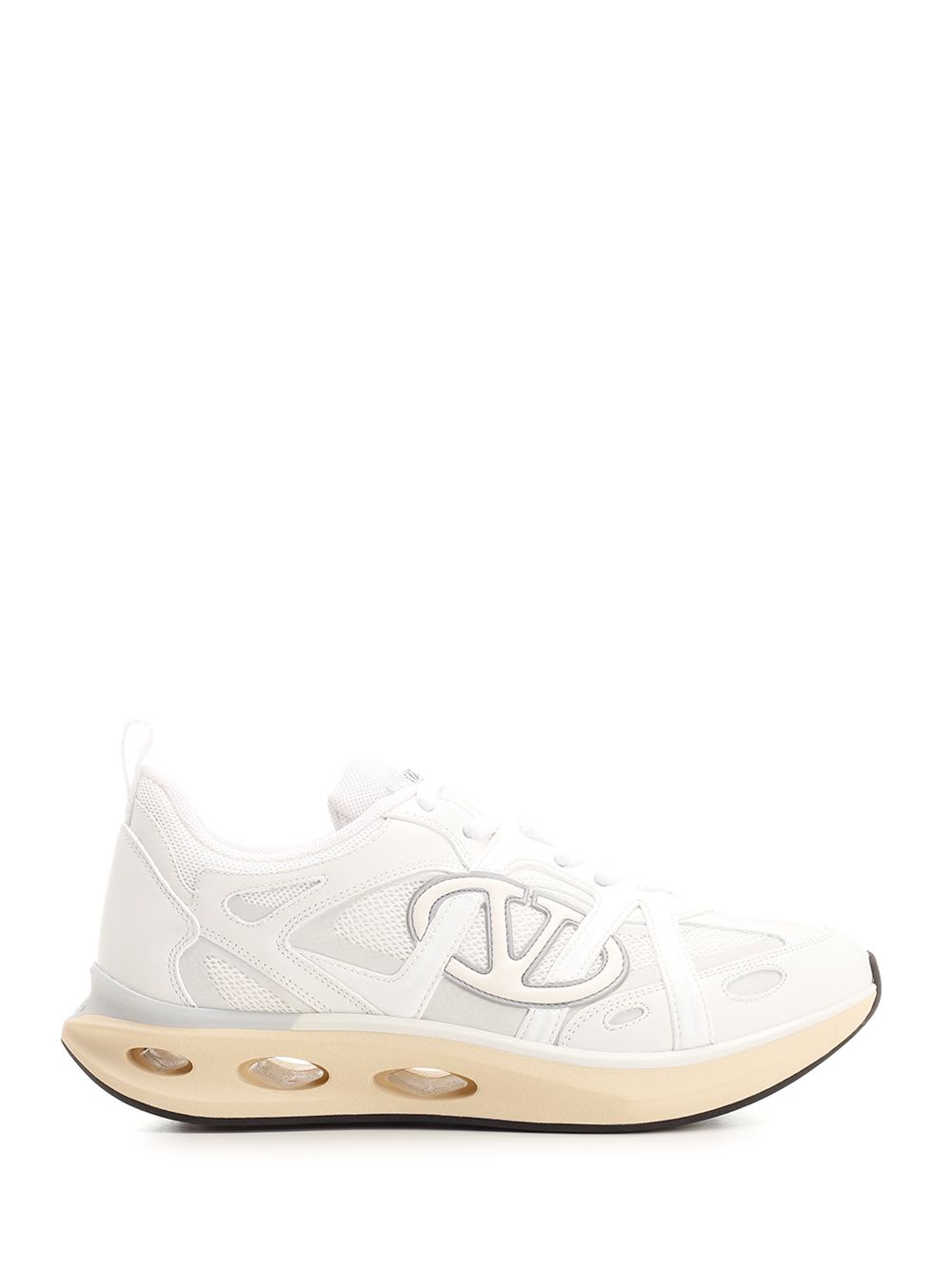 Shop Valentino Vlogo Easyjog Low Top Sneakers In White