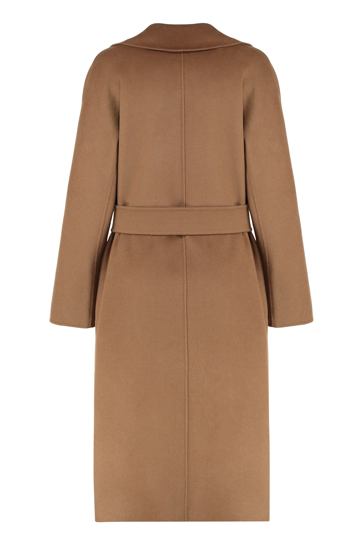 Max Mara Studio Cles Wool And Cashmere Coat In Brown