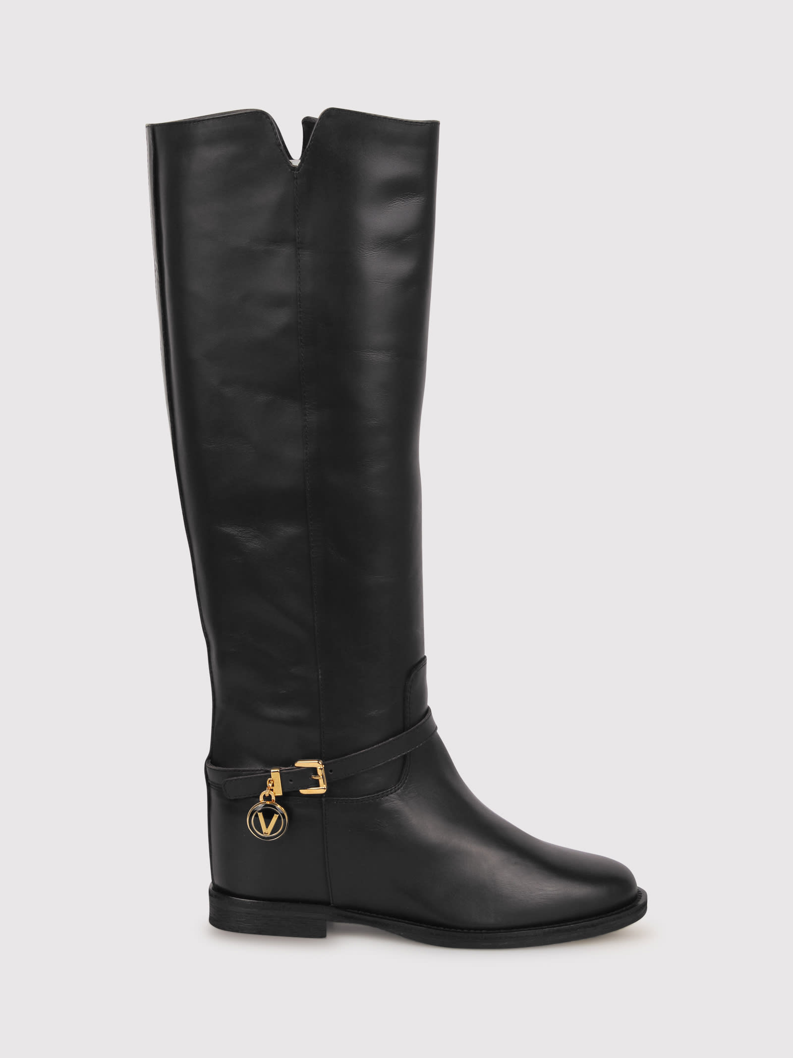 Shop Via Roma 15 Boots With Logo Pendant