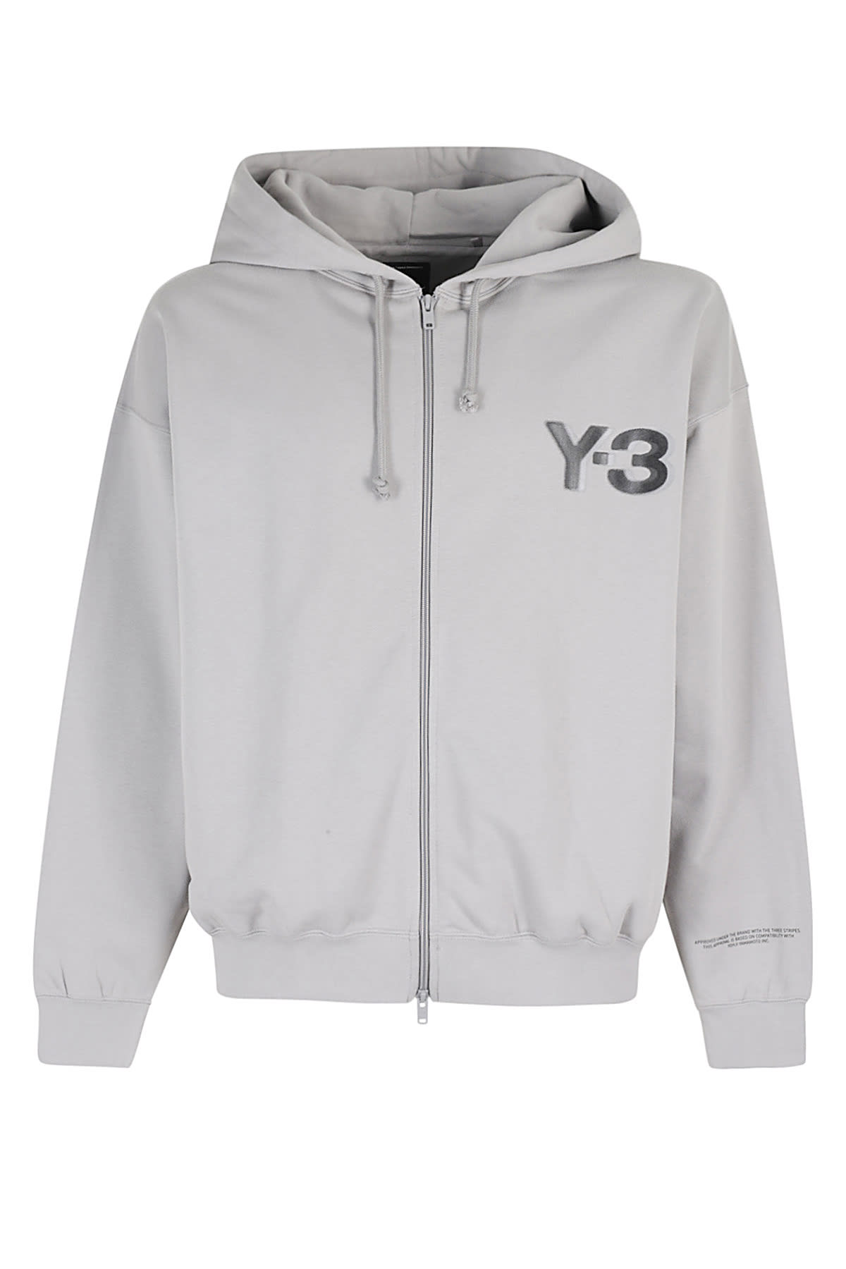 Shop Y-3 Logo Zip Hoddie In Chsogr